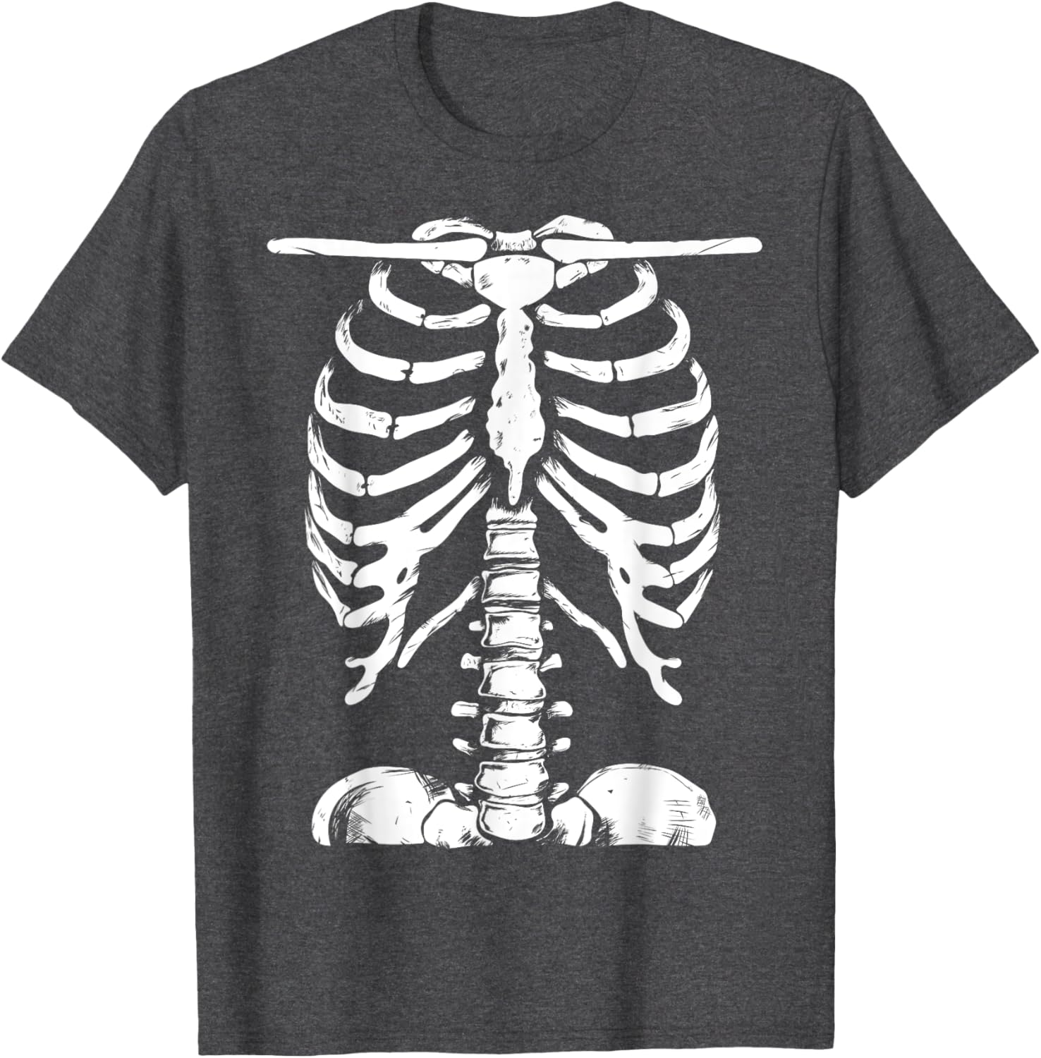 Skeleton Rib Cage Halloween T-Shirt for Men and Women Perfect Costume - 14