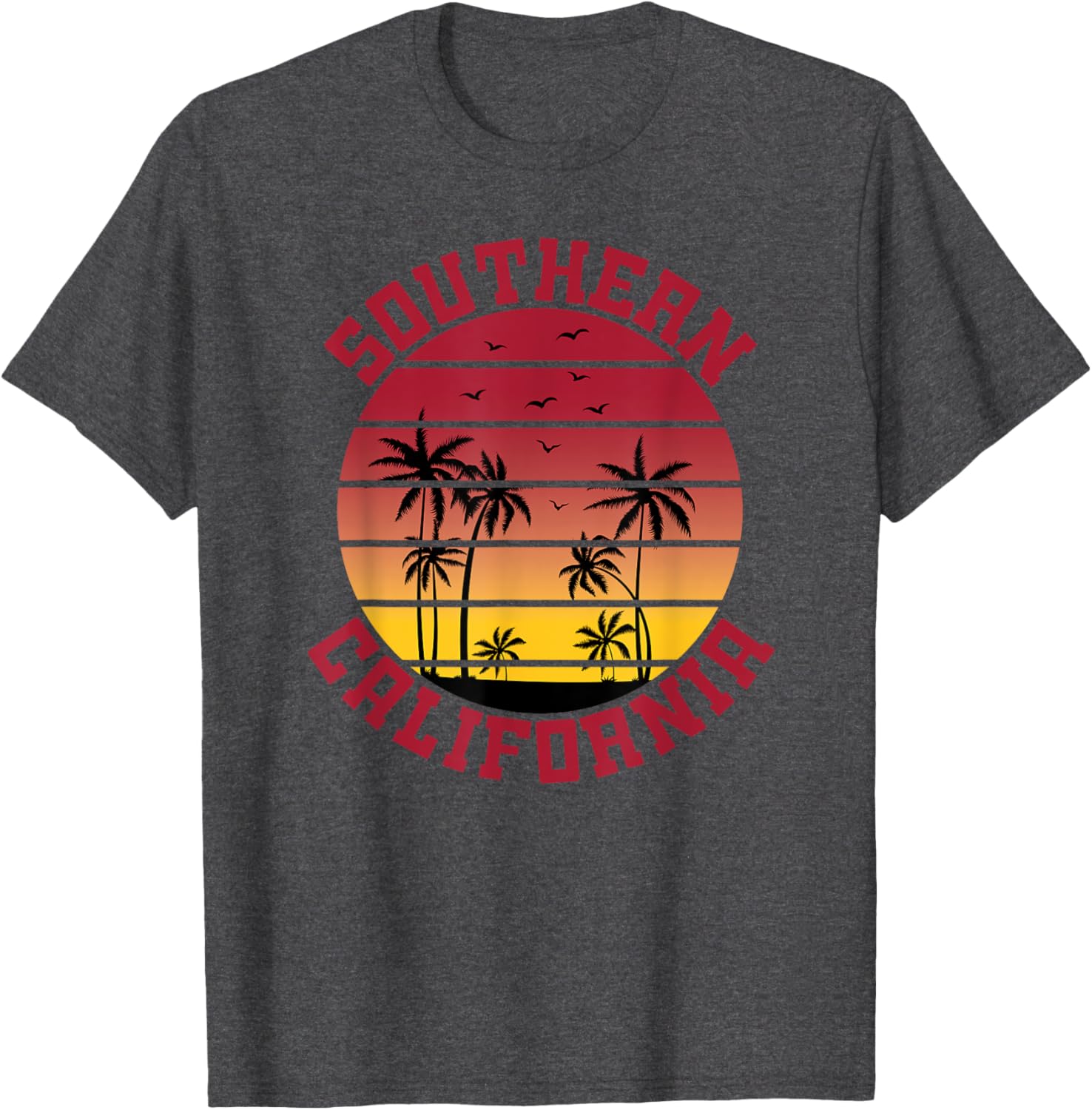 USC Southern California Palm Trees T-Shirt for Sports Fans and Outdoors - 5
