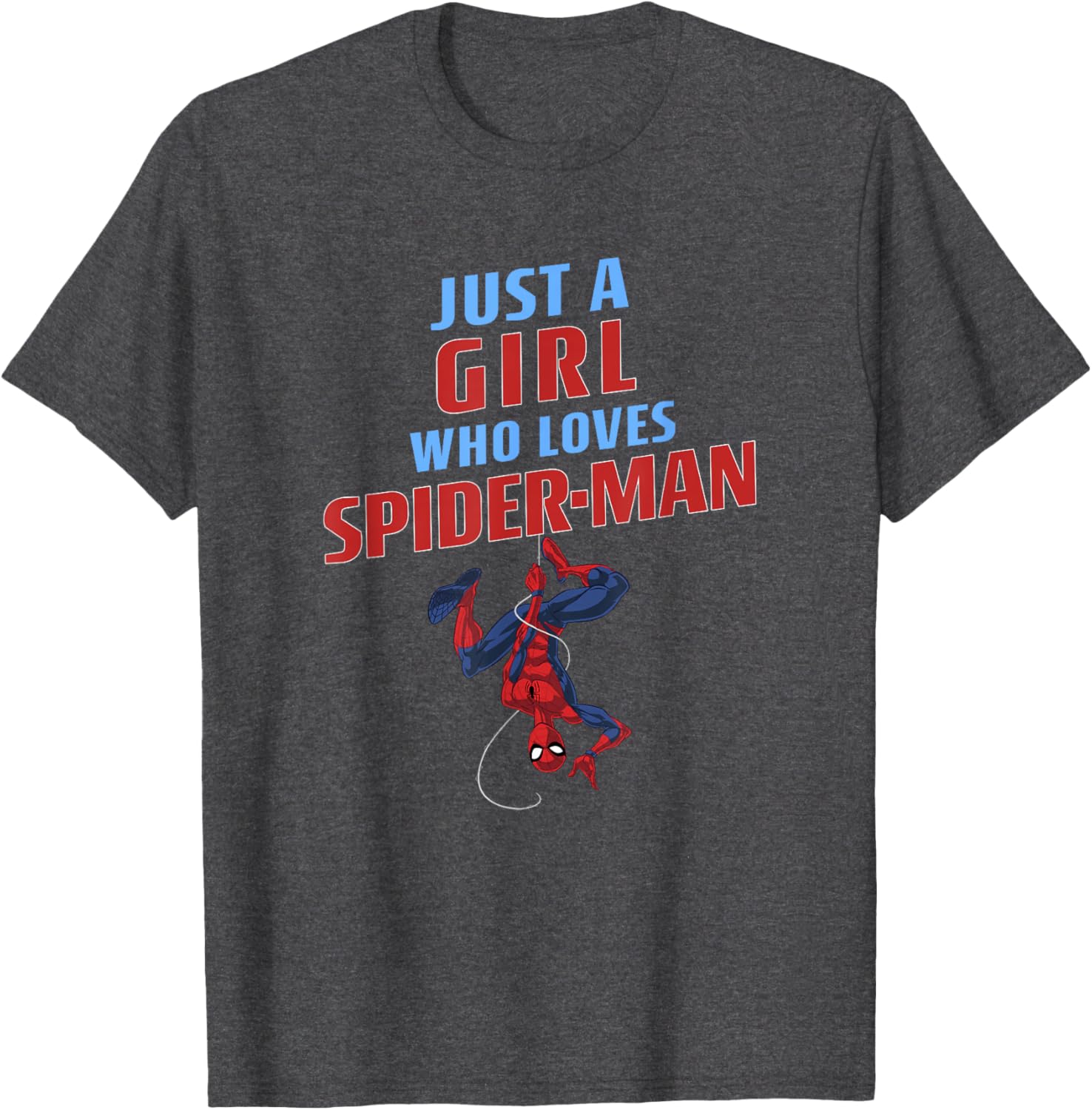 Just A Girl Who Loves Spider-Man T-Shirt - Classic Marvel Apparel - 7