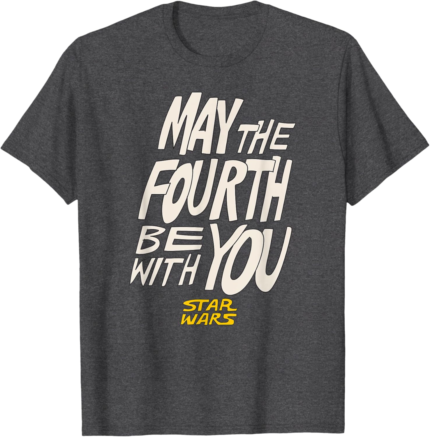 Men's Black May the Fourth T-Shirt with Hand-Drawn Design, Small - 2
