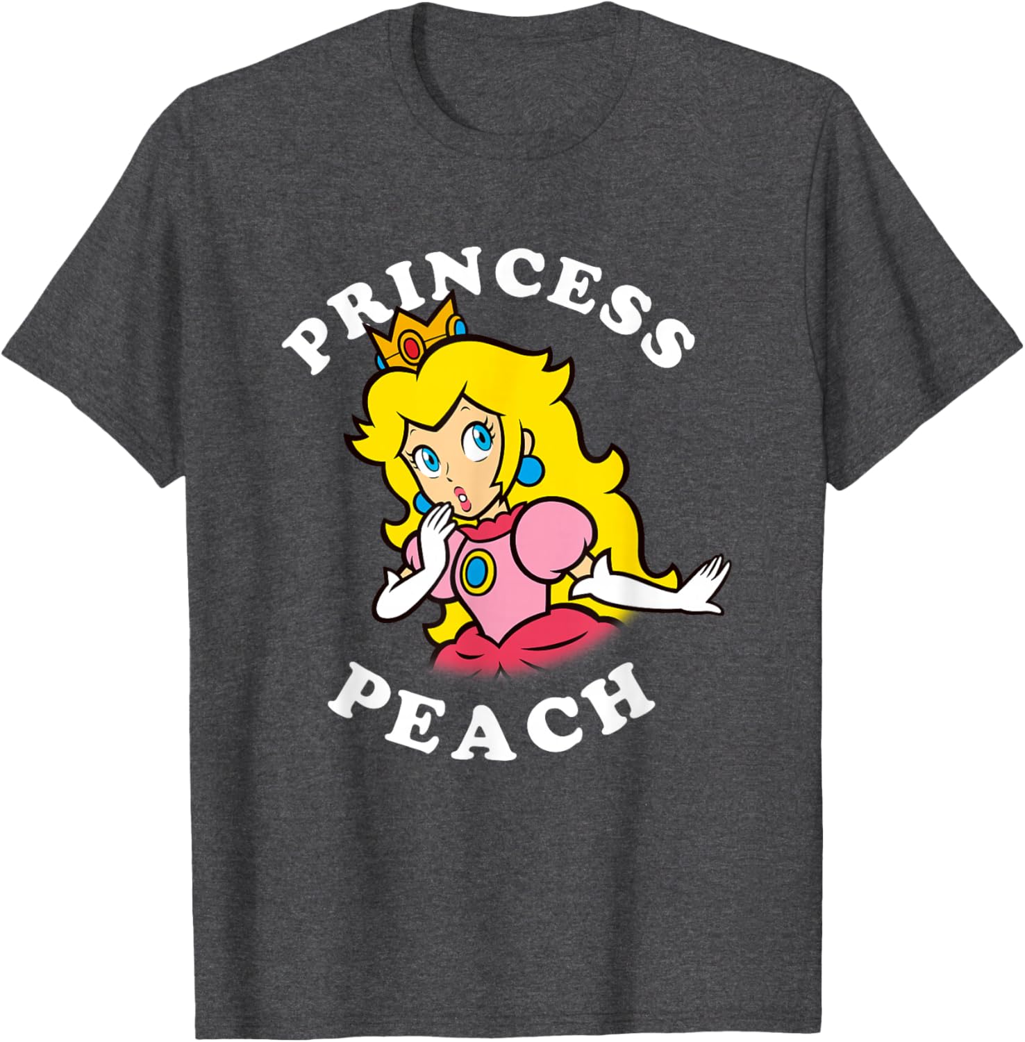 Super Mario Princess Peach Big Portrait T-Shirt for Fans and Collectors - 9