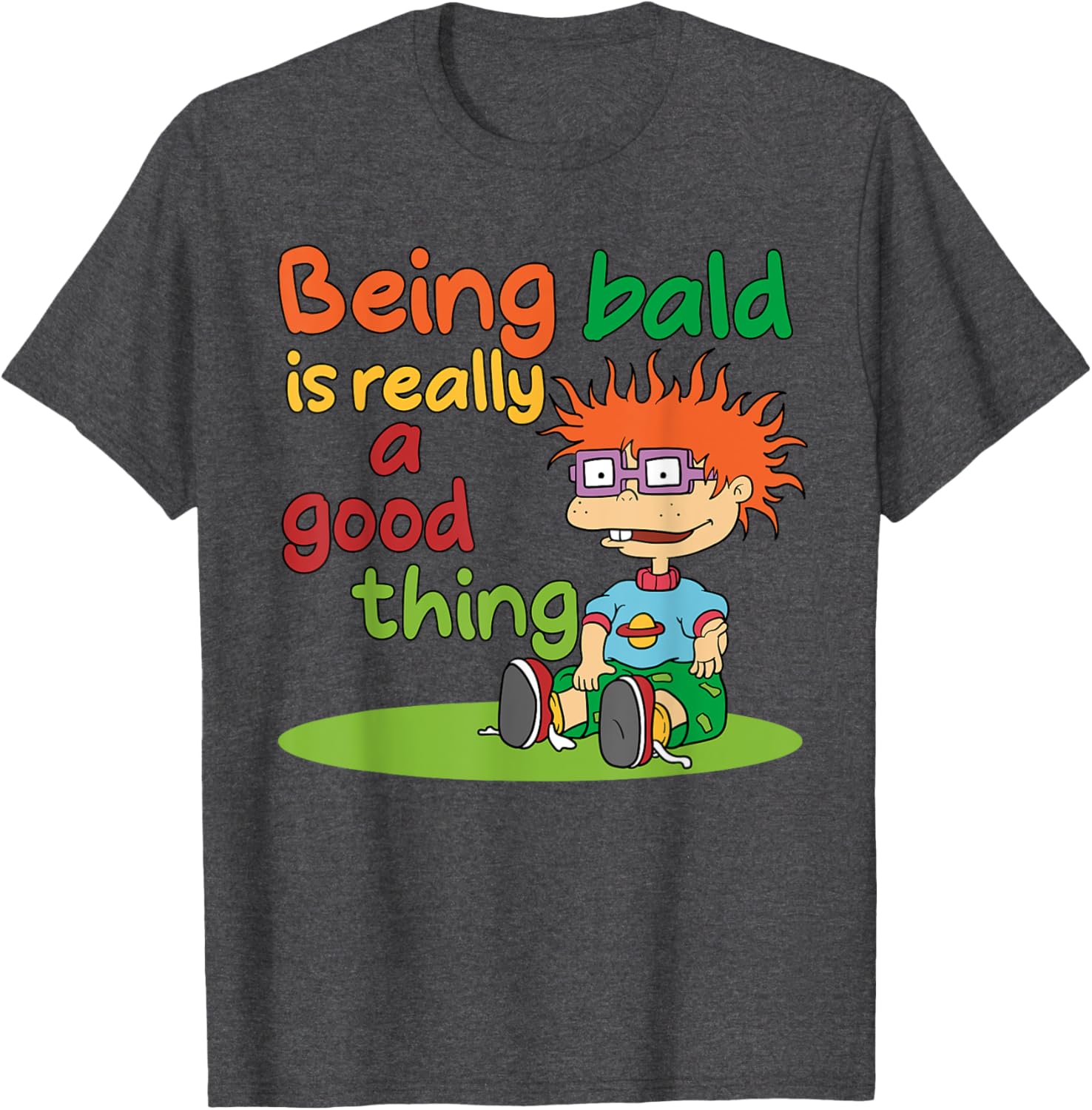 Mademark x Rugrats Chuckie Finster Bald is Beautiful T-Shirt for Kids - 6