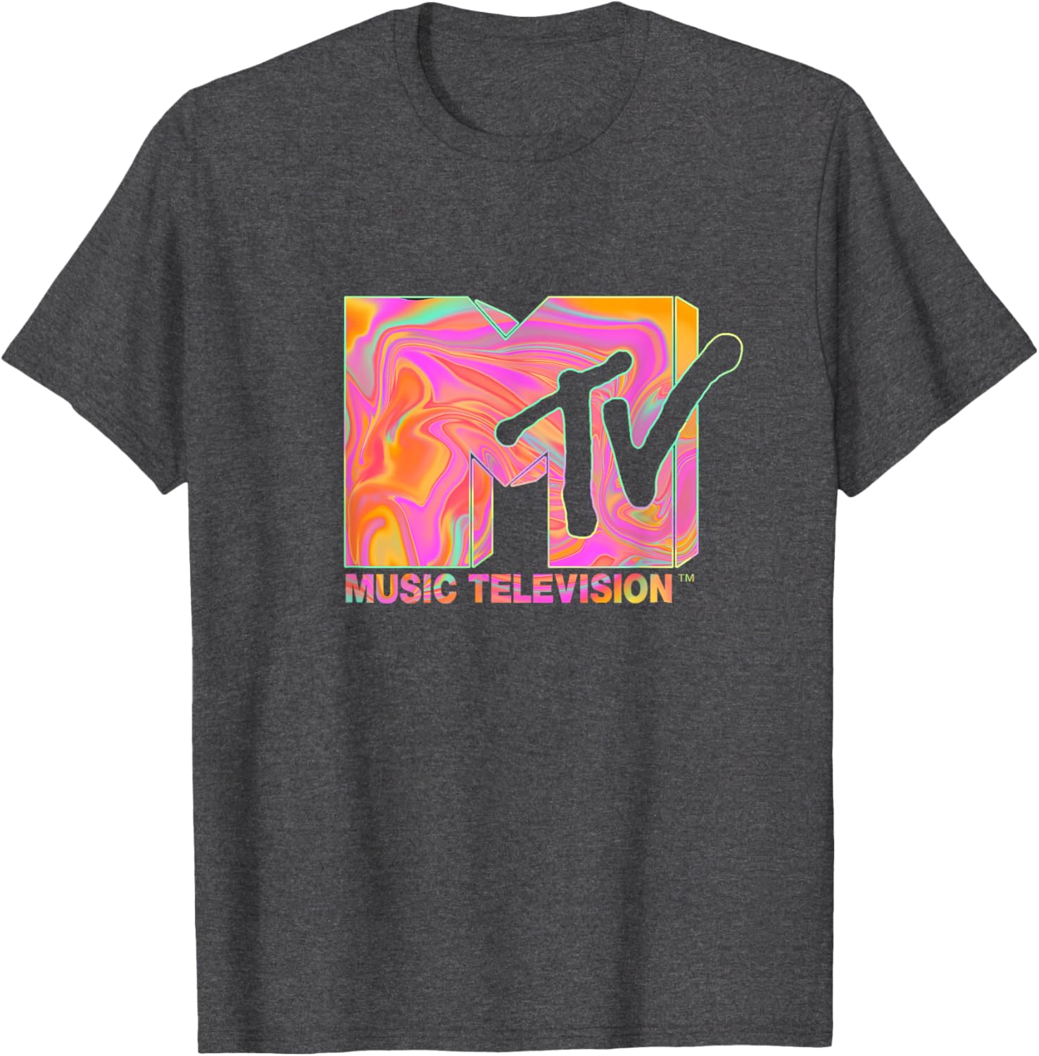 Mademark x MTV Retro Logo T-Shirt in 70s 80s Hippie Style Fashion - 7