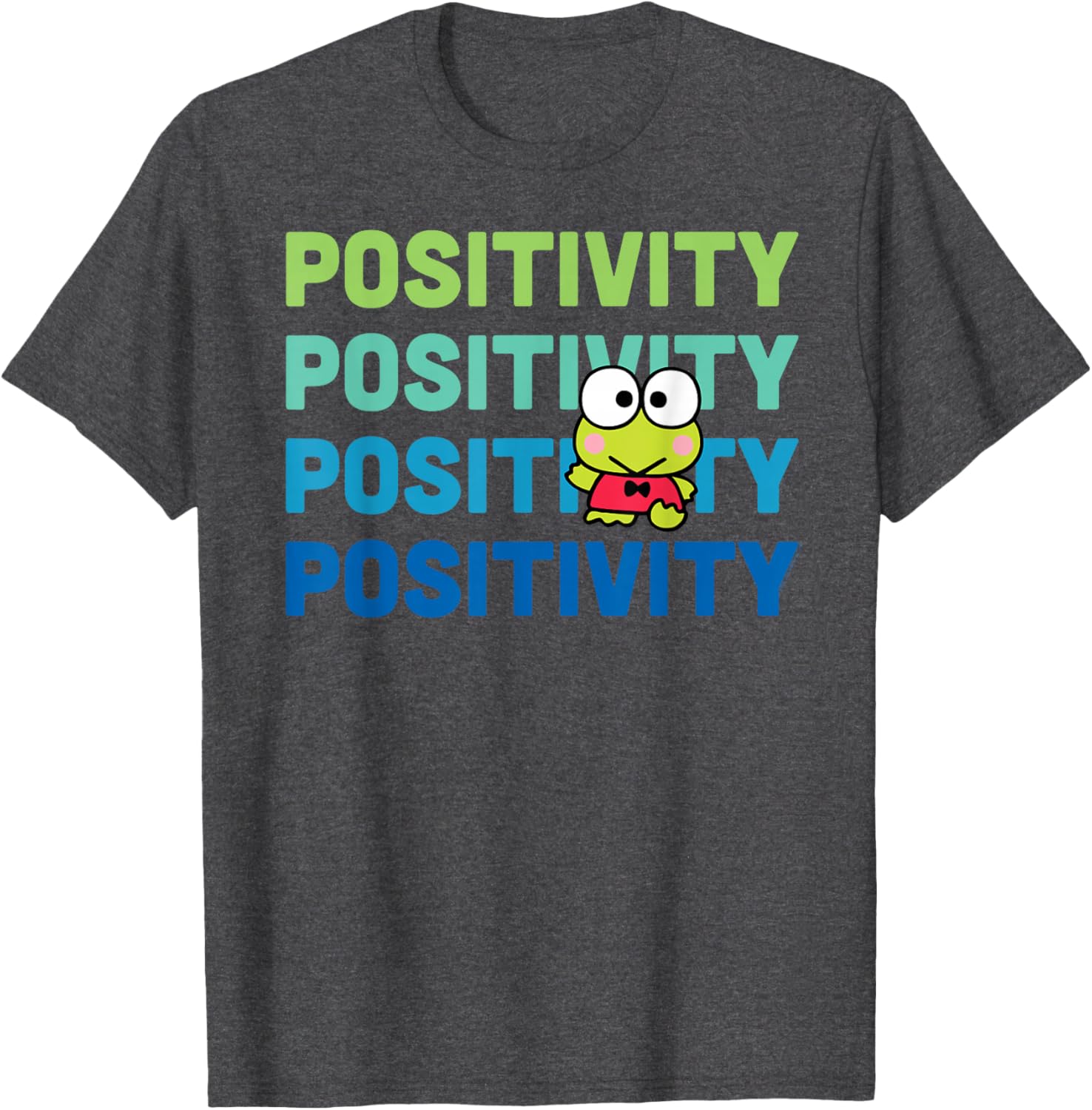 Keroppi Positivity T-Shirt - Cute Frog Design for Fun Fashion Lovers - 11