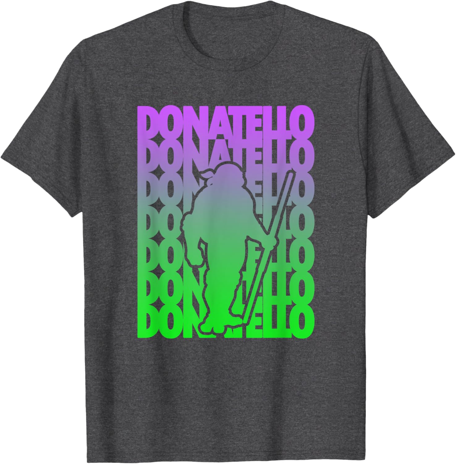 Mademark Teenage Mutant Ninja Turtles Donatello Gradient Silhouette T-Shirt - 6