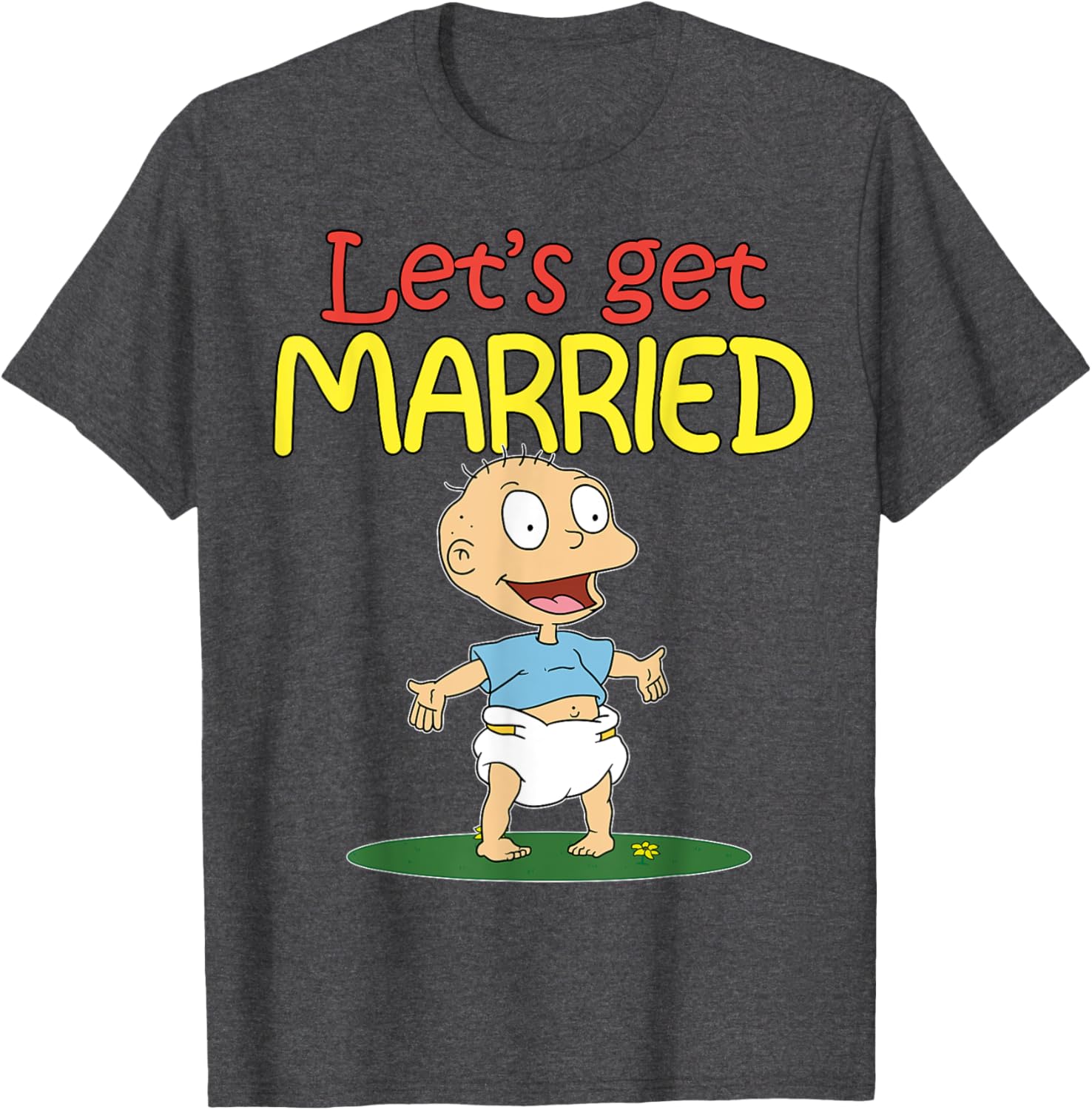 Mademark x Rugrats Tommy Pickles Let's Get Married T-Shirt for Fans - 7