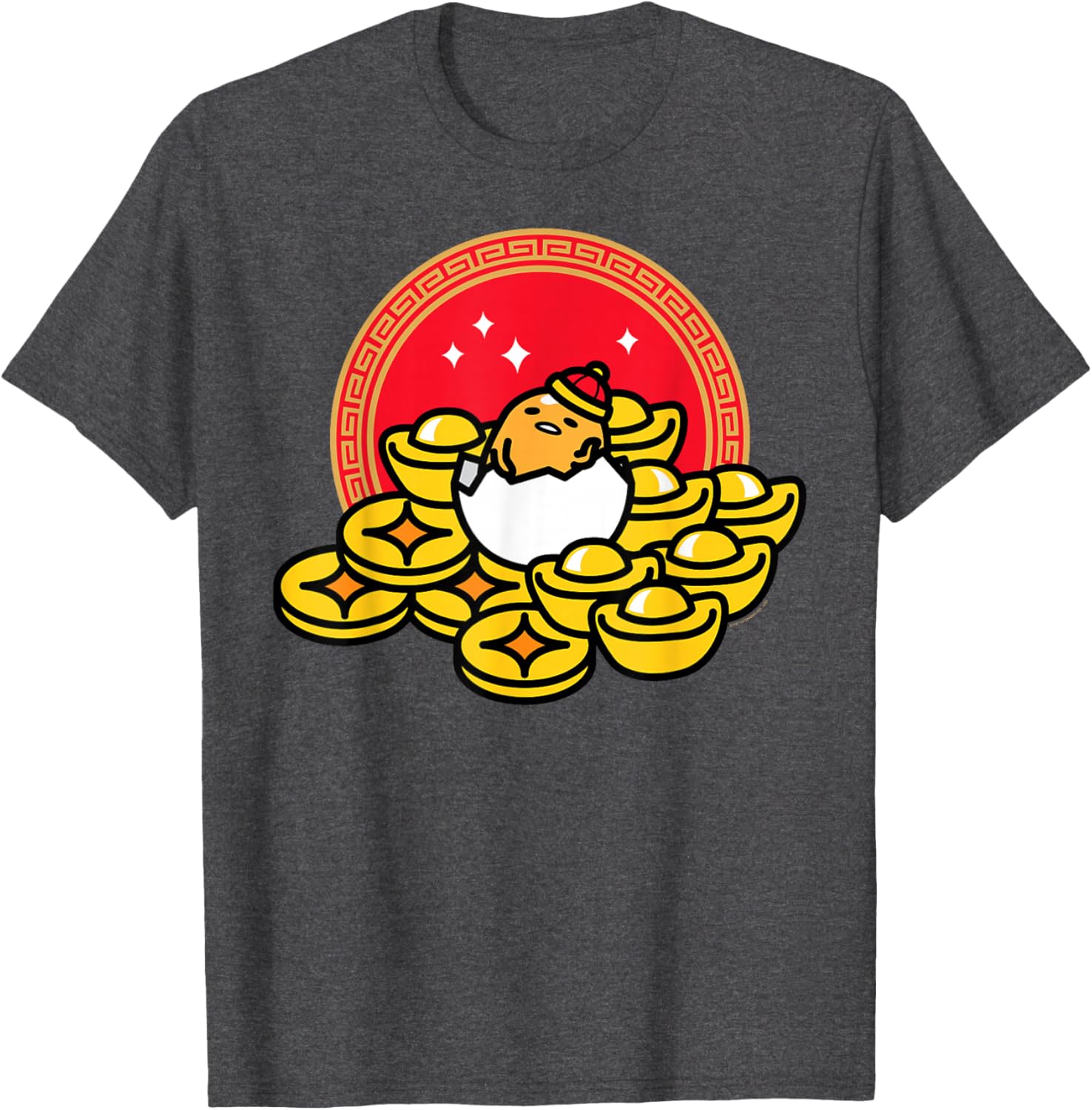 Gudetama the Lazy Egg Lunar New Year T-Shirt for a Festive Celebration - 3
