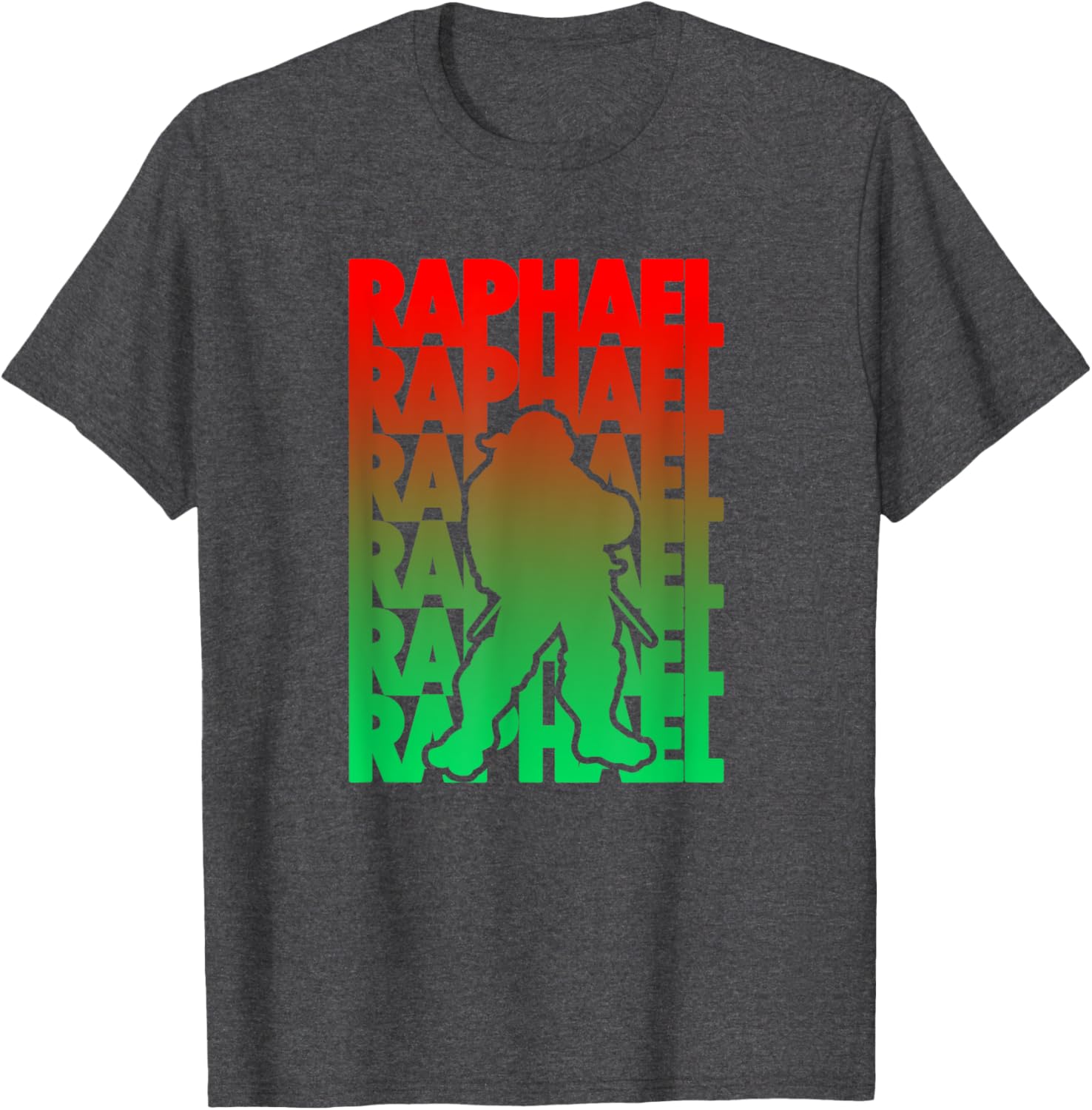 Mademark Raphael T-Shirt - Stylish Gradient Silhouette for TMNT Fans - 4