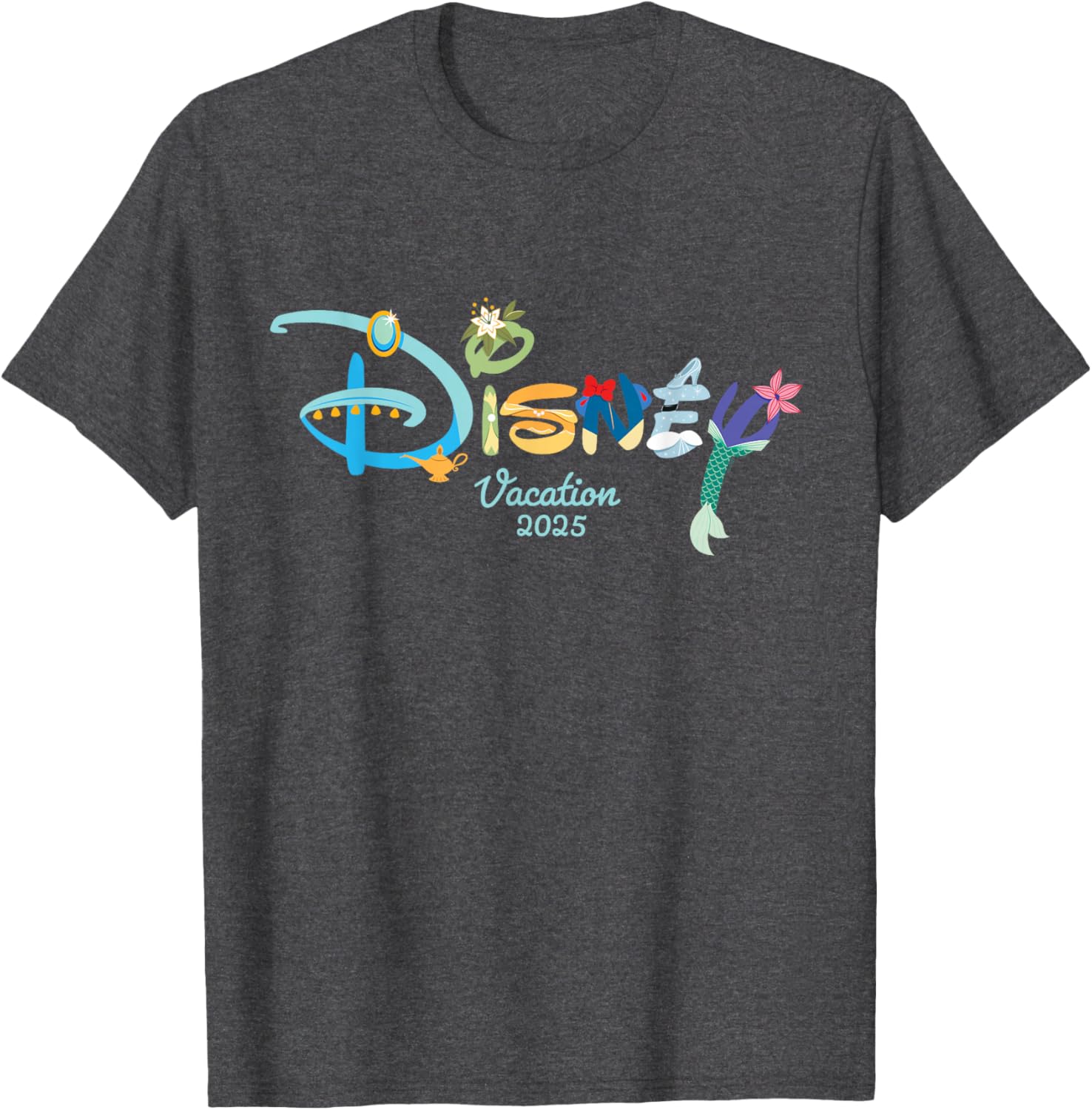 Disney Princess Letters Logo T-Shirt for Magical Disney Vacation 2025 - 16