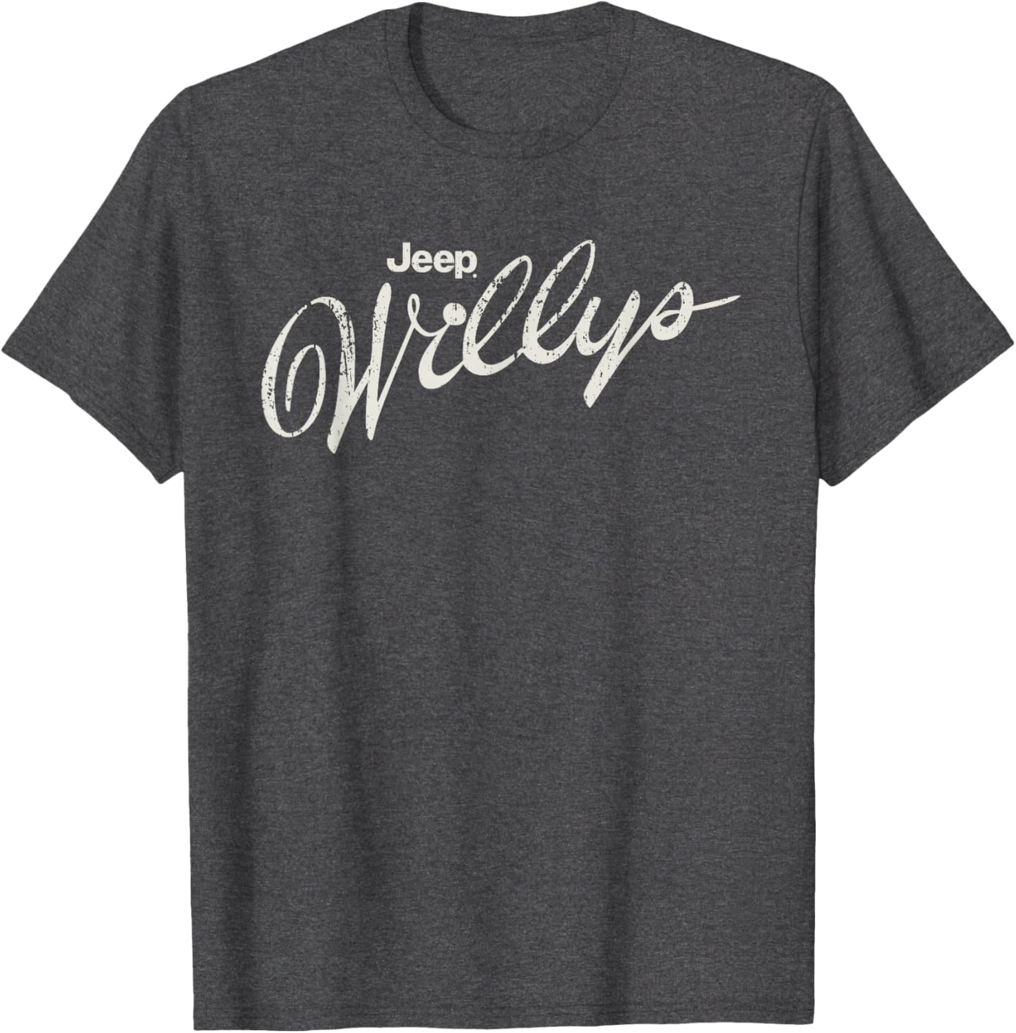 Vintage Jeep Willys Script Logo T-Shirt for Car Enthusiasts and Adventurers - 3