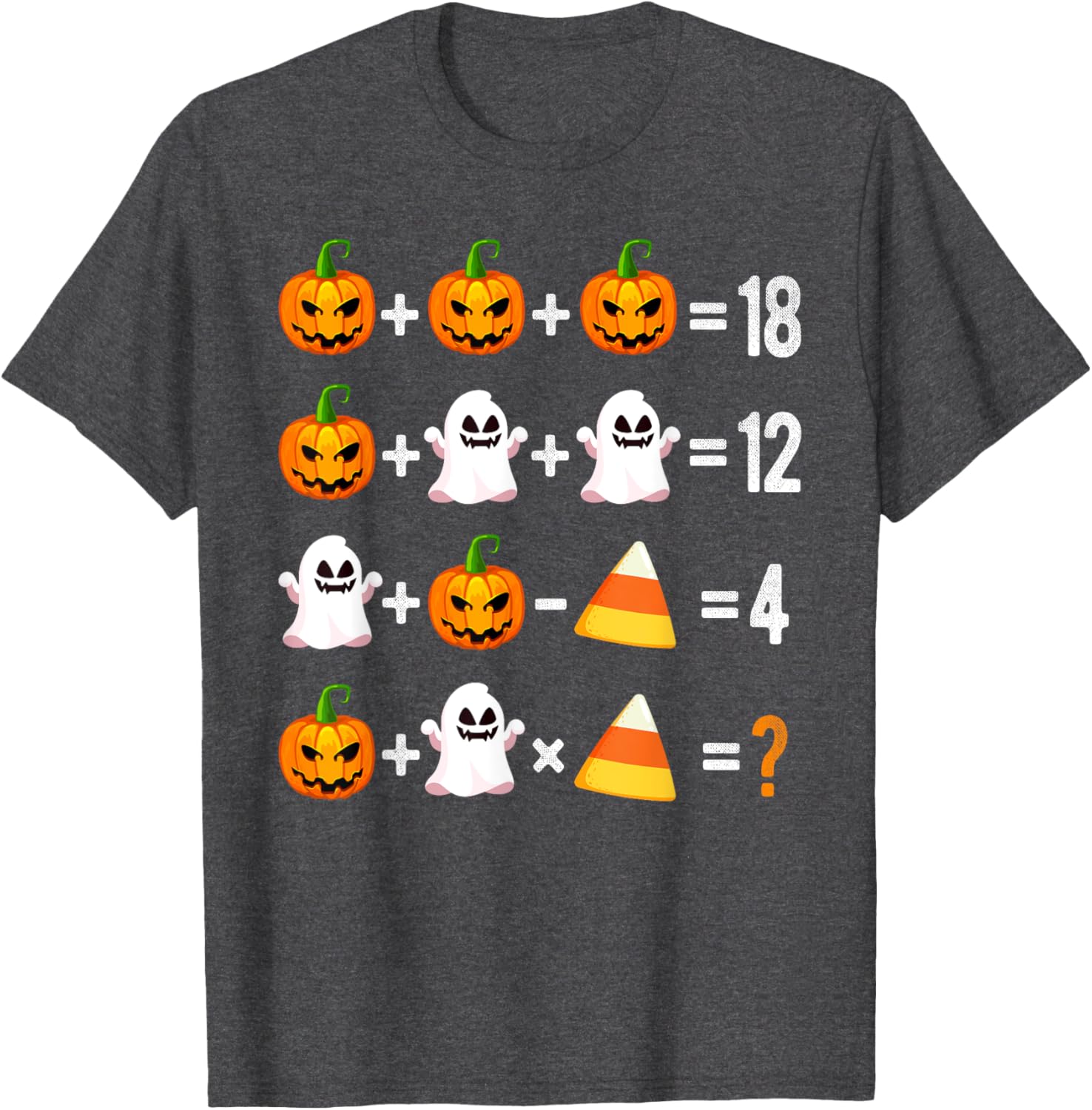 Halloween Order of Operations Math Pumpkin T-Shirt for Teachers - 2
