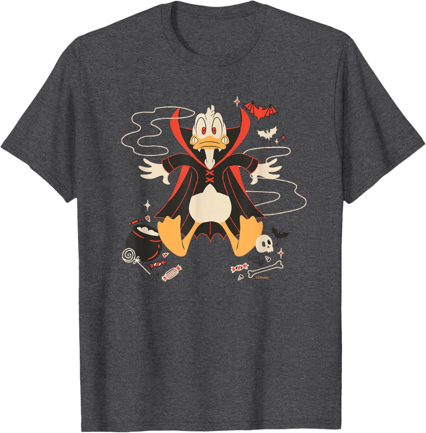 Disney Donald Duck Vampire Halloween T-Shirt for Fun Spooky Style - 9
