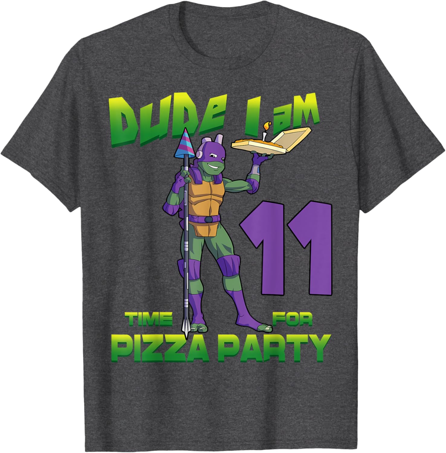 Mademark Teenage Mutant Ninja Turtles Donnie 11th Birthday T-Shirt - 4