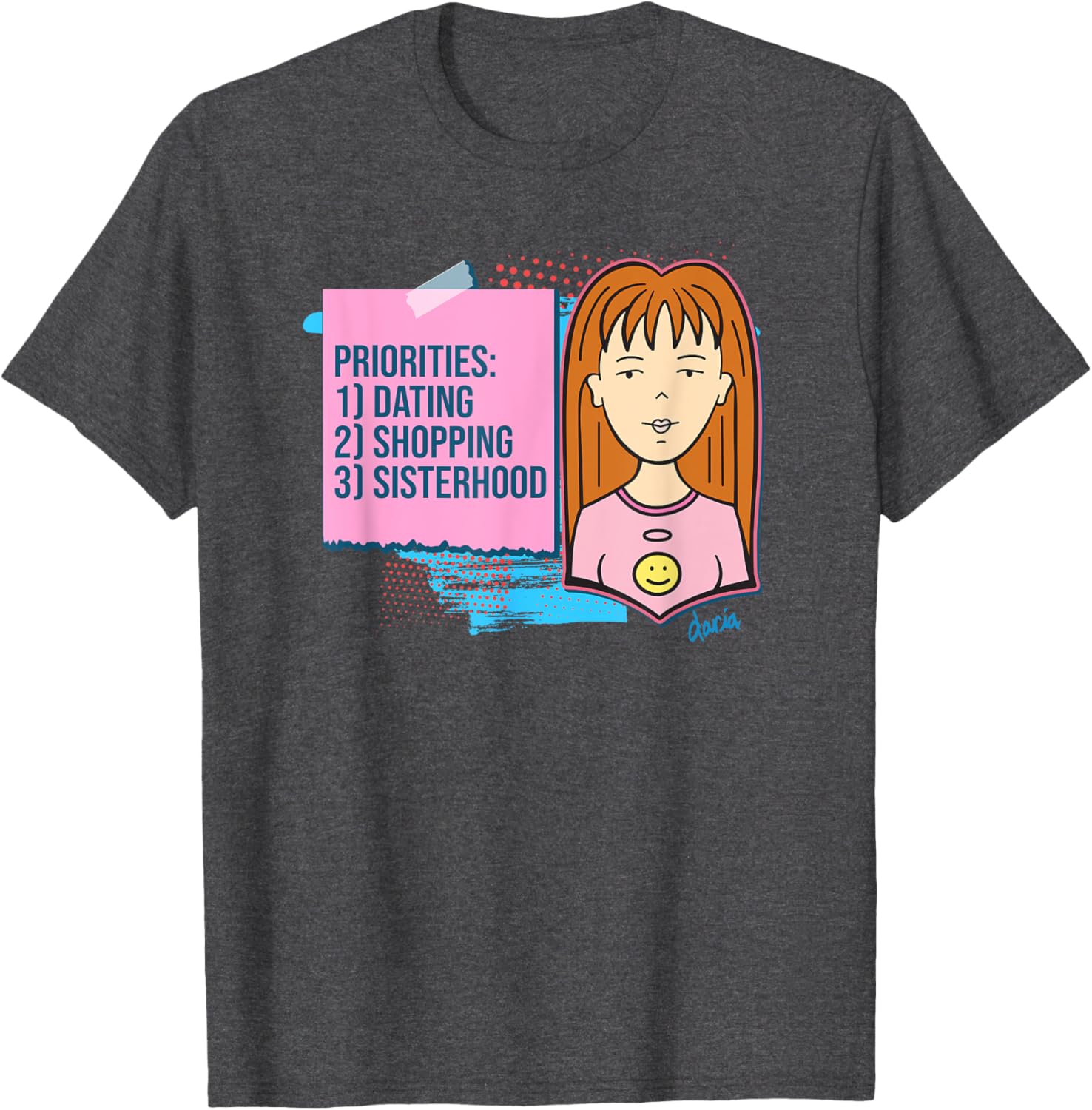 Mademark x Daria Quinn Priorities T-Shirt - Trendy Casual Wear for All - 2
