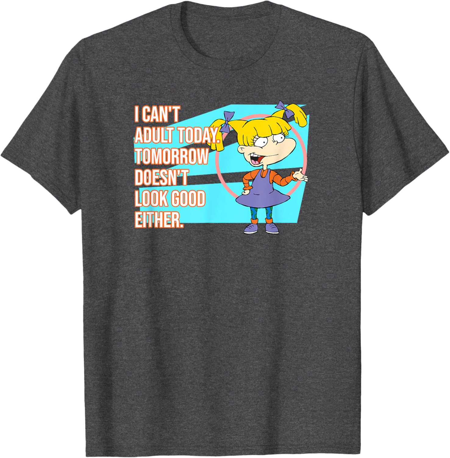 Mademark Rugrats I Can't Adult Today Funny Graphic T-Shirt for Everyone - 1