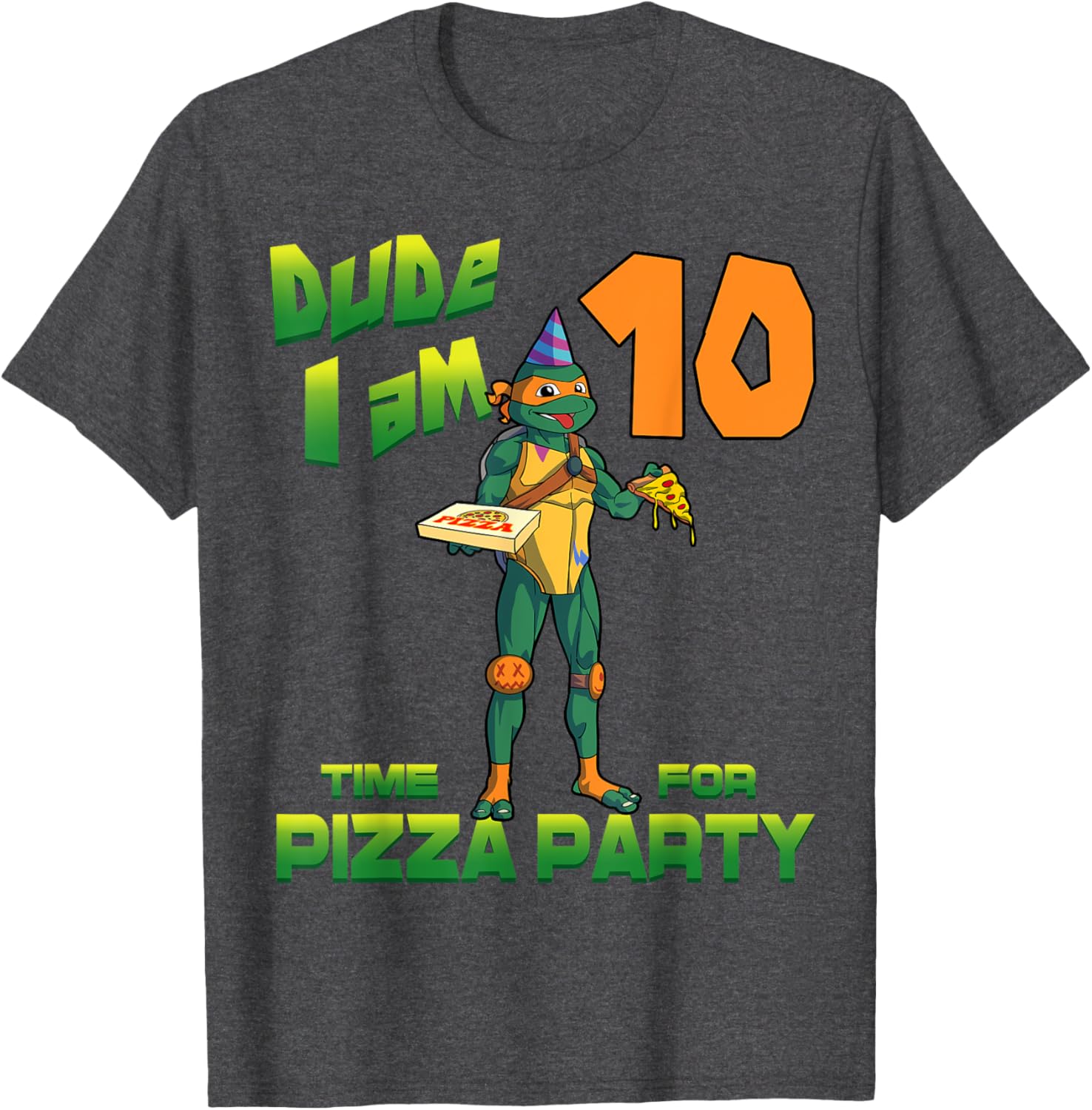 Mademark Teenage Mutant Ninja Turtles Michelangelo Birthday T-Shirt - 5