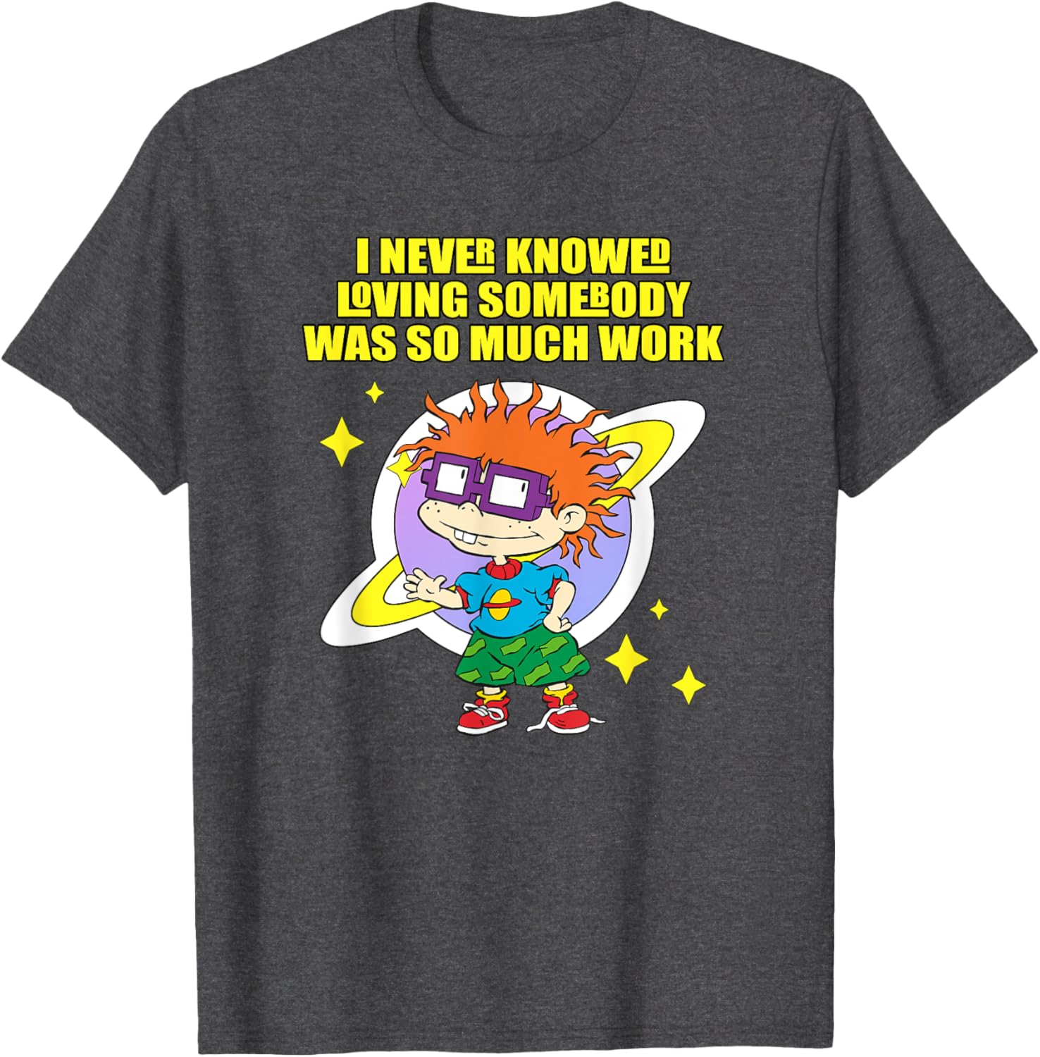 Mademark x Rugrats Chuckie Love is So Much Work T-Shirt for Fans - 2