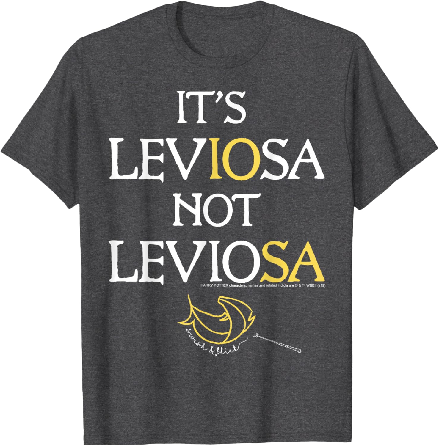 Harry Potter Leviosa Magic Feather Logo T-Shirt for Fans and Wizards - 10