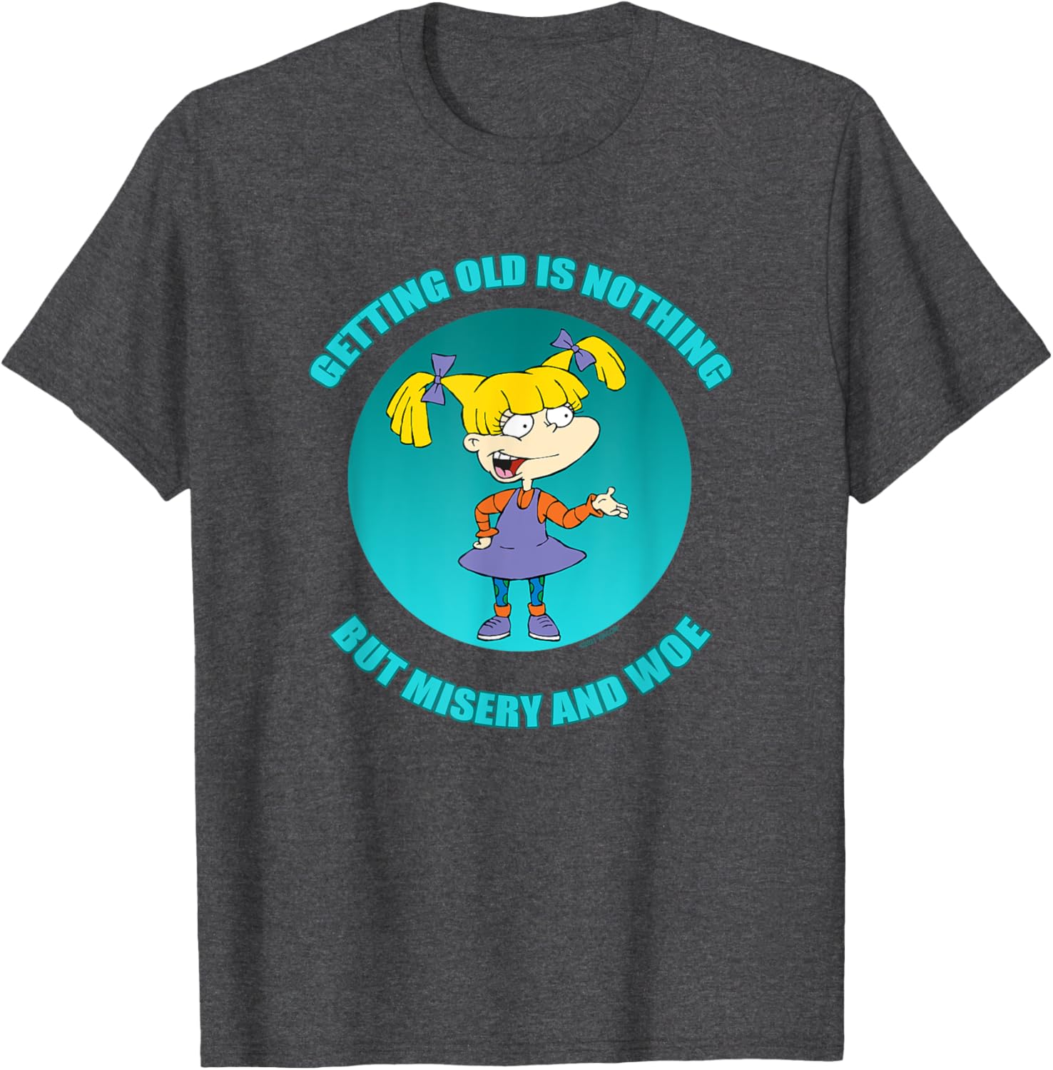 Mademark Rugrats Angelica Getting Old T-Shirt for Fun Retro Style - 3