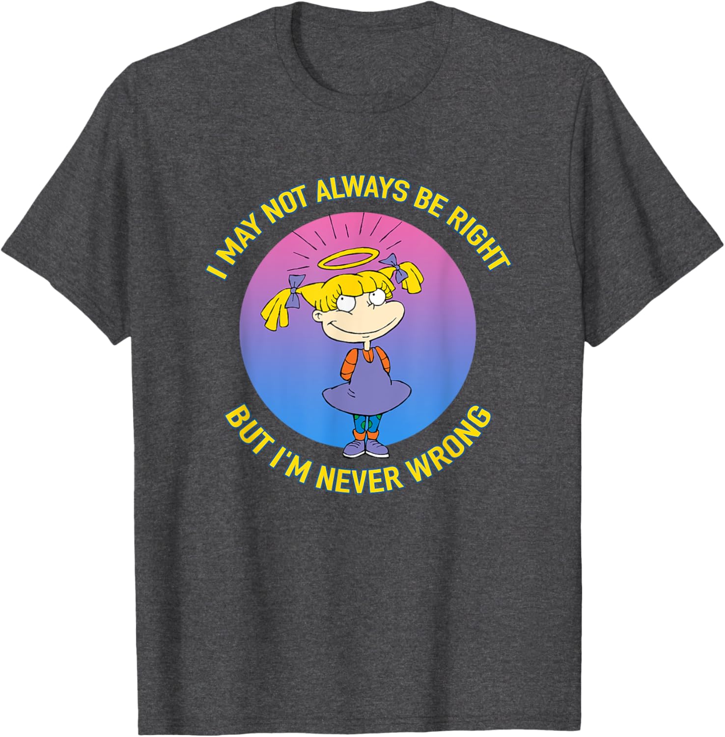 Mademark x Rugrats Angelica Never Wrong T-Shirt for Fun Fashion Fans - 7
