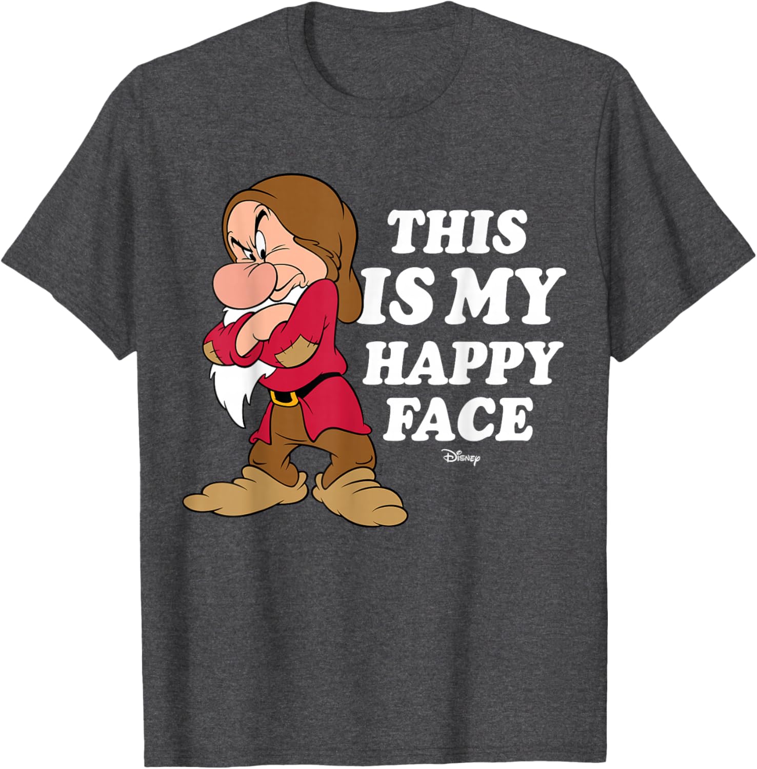 Disney Princess Snow White Grumpy Happy Face T-Shirt for Kids - 6