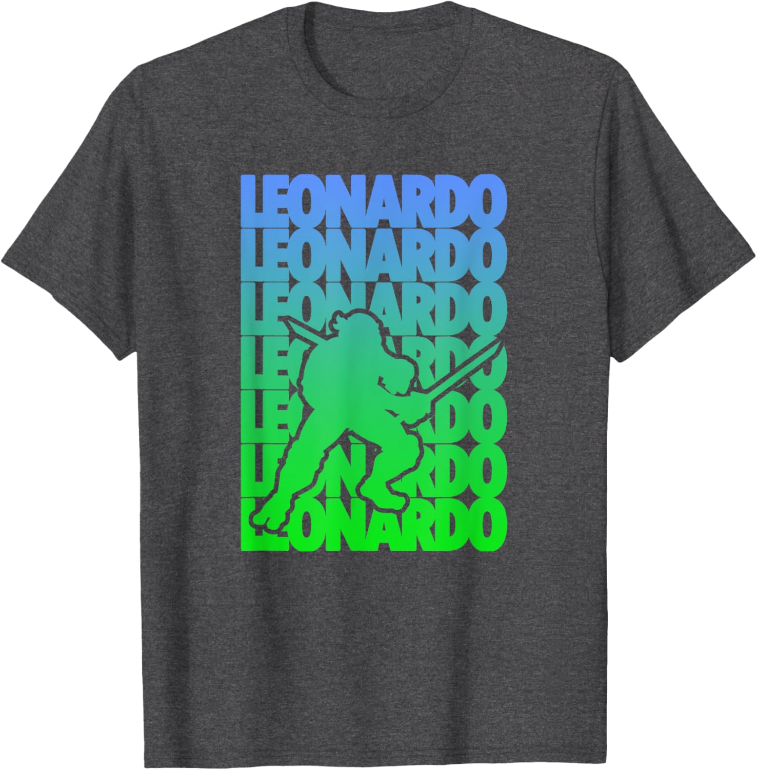 Mademark Teenage Mutant Ninja Turtles Leonardo Gradient T-Shirt for Fans - 3