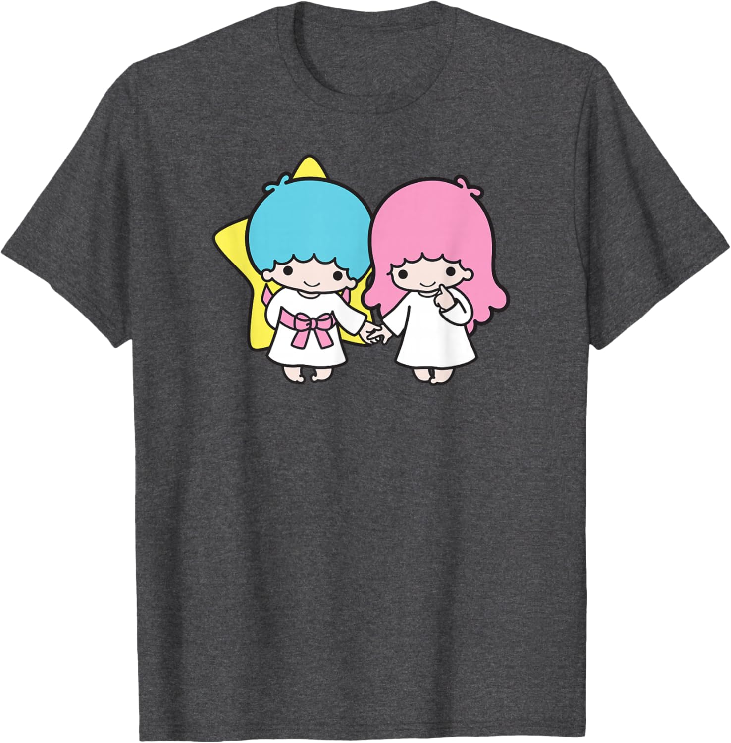 Adorable Little Twin Stars Holding Hands T-Shirt for Kids and Adults - 4
