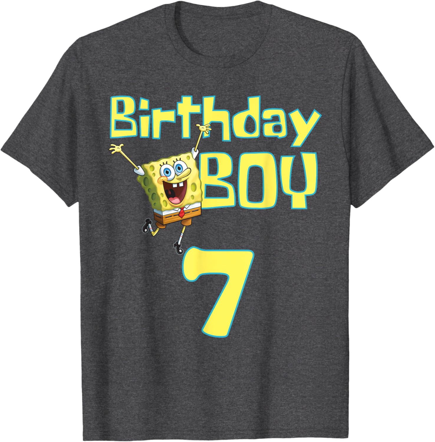 SpongeBob SquarePants Birthday Boy 7 T-Shirt for Fun Celebrations - 16