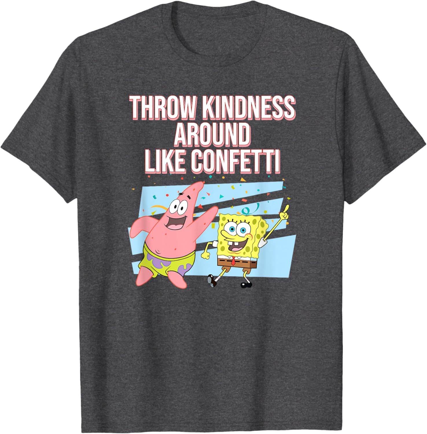 Mademark SpongeBob SquarePants Kindness Confetti T-Shirt for Fun Style - 4
