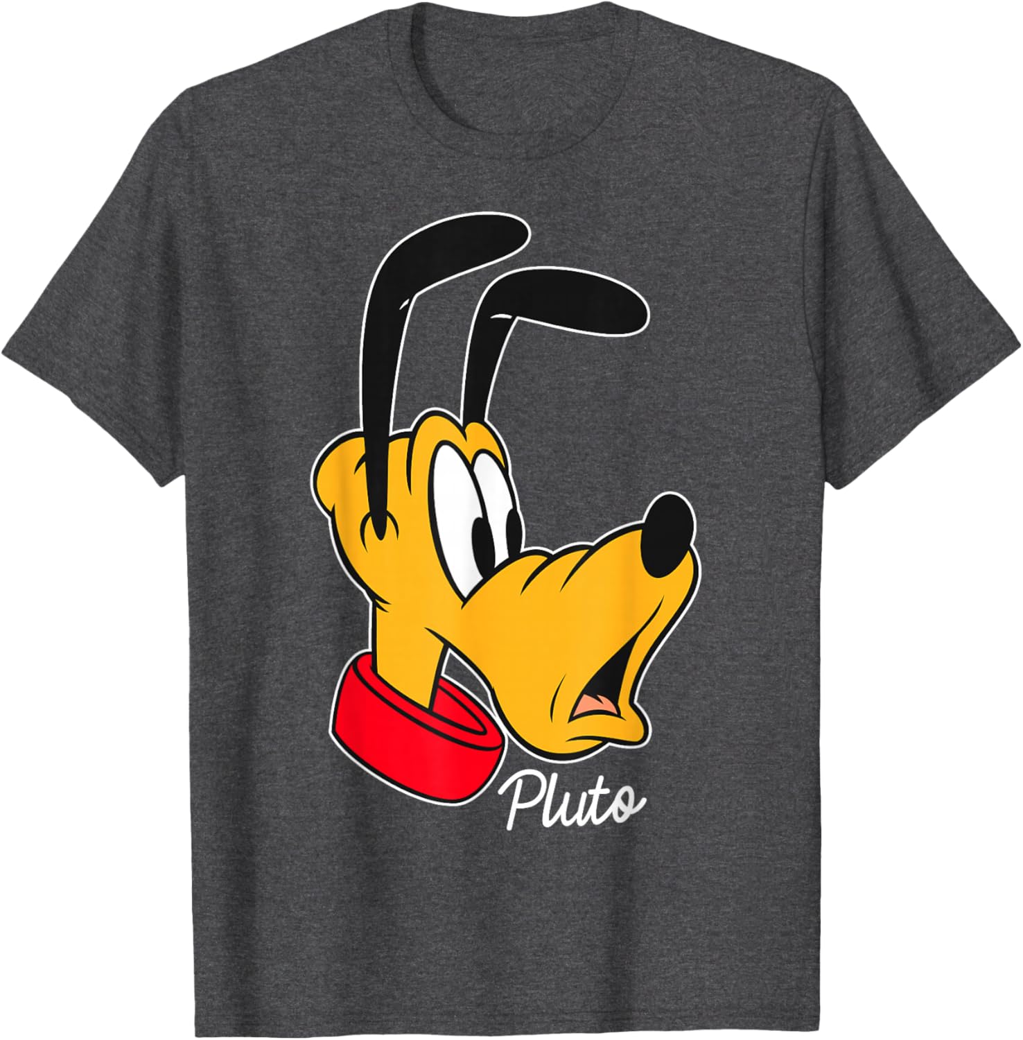 Disney Mickey And Friends Pluto Big Face T-Shirt for Fun and Comfort - 3