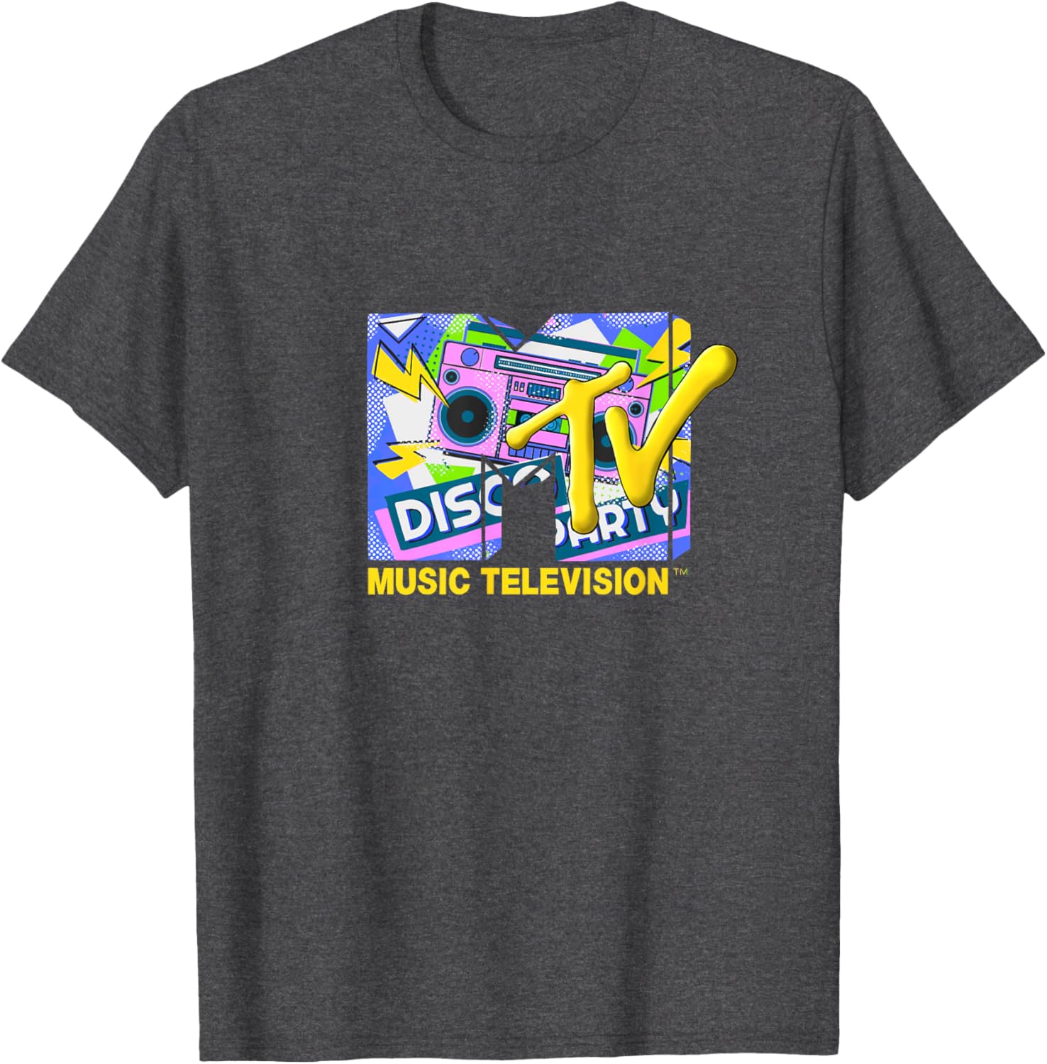 Mademark x MTV Disco Party T-Shirt with Official Logo and Ghettoblaster - 23