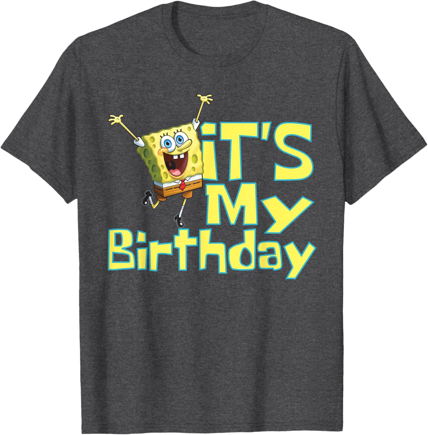 Mademark SpongeBob SquarePants It's My Birthday T-Shirt for Kids - 5