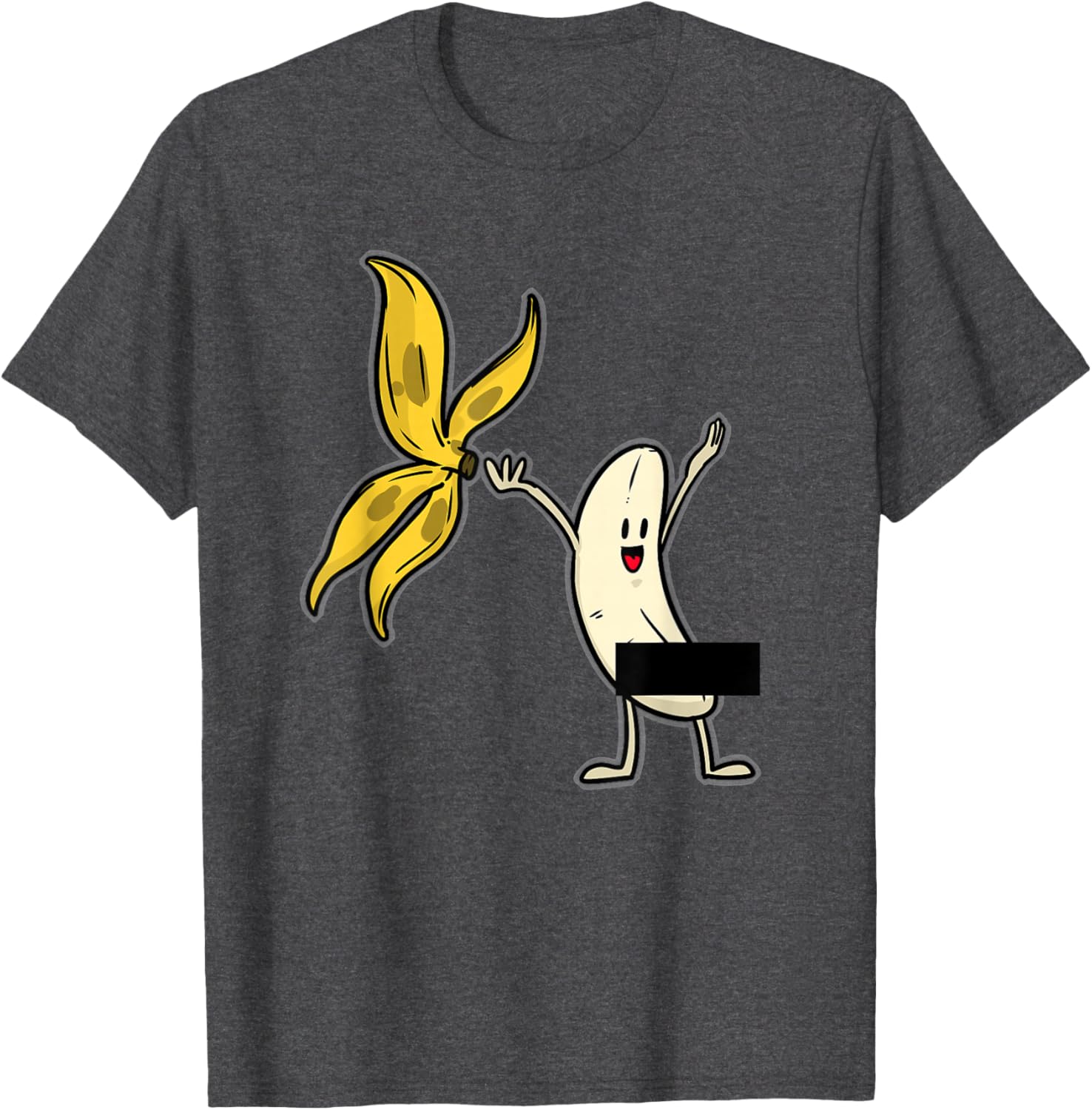 Funny Banana Striptease Censored Adult Tee Shirt for Humor Lovers - 10
