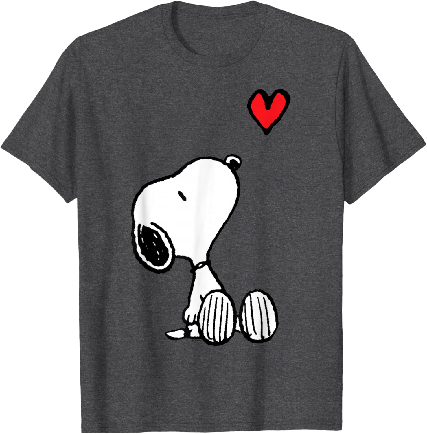 Peanuts Snoopy Heart Sitting T-Shirt for Fun and Stylish Outfits - 9