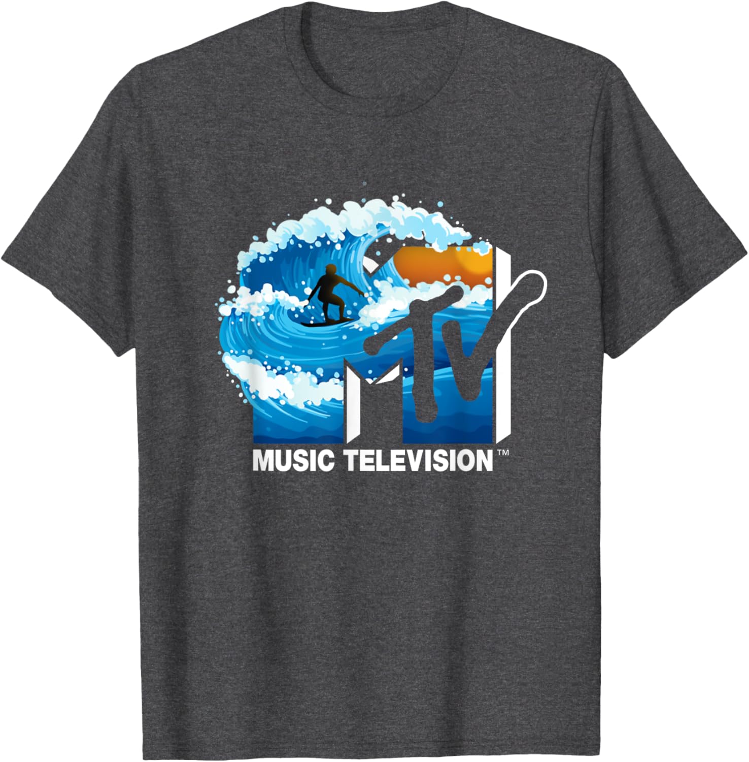 Mademark x MTV Surfer Wave T-Shirt - Cool Official Logo Apparel - 4