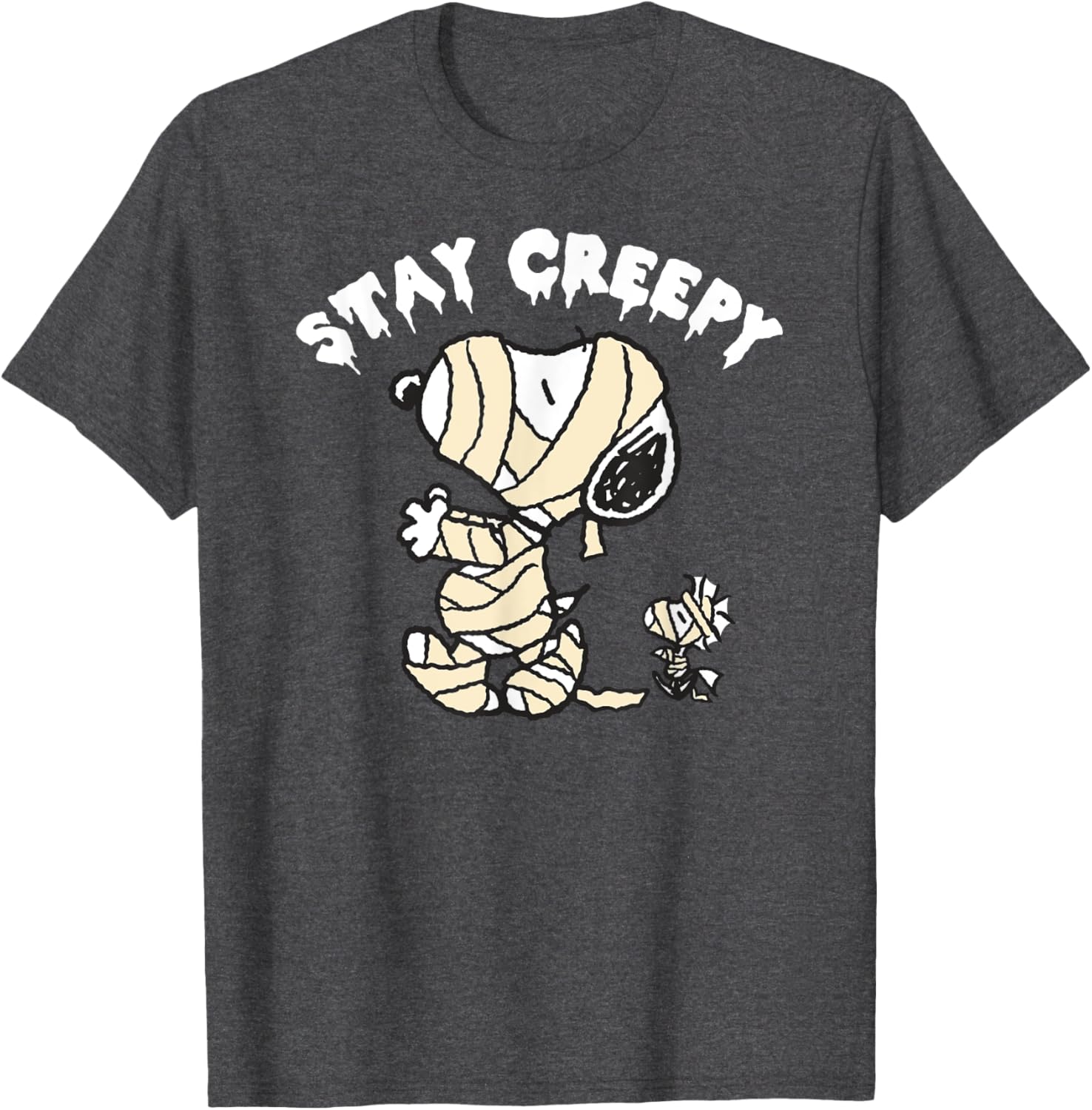 Peanuts Halloween Snoopy Stay Creepy T-Shirt for Fun Fall Fashion - 13