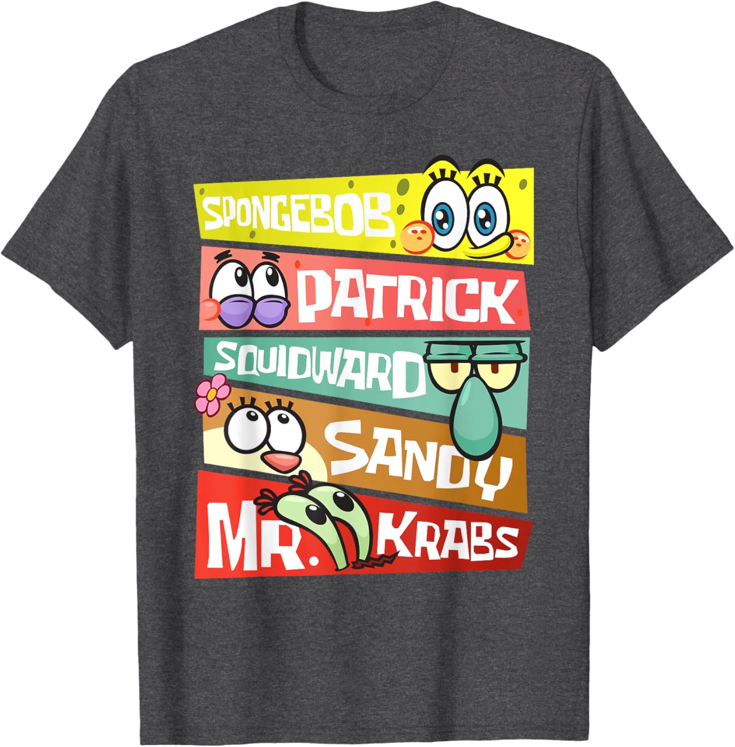 Mademark SpongeBob SquarePants T-Shirt Featuring Patrick, Squidward & Friends - 9