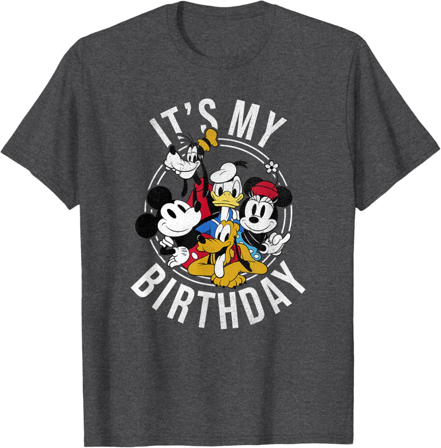 Disney Mickey and Friends Birthday Group T-Shirt for Kids and Adults - 14
