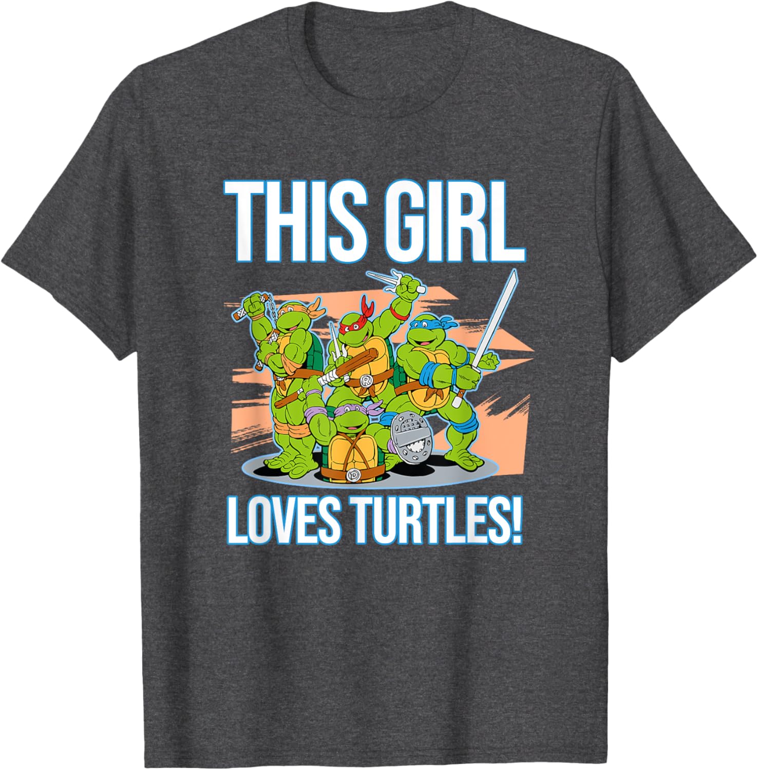 Mademark Teenage Mutant Ninja Turtles This Girl Loves Turtles T-Shirt - 10