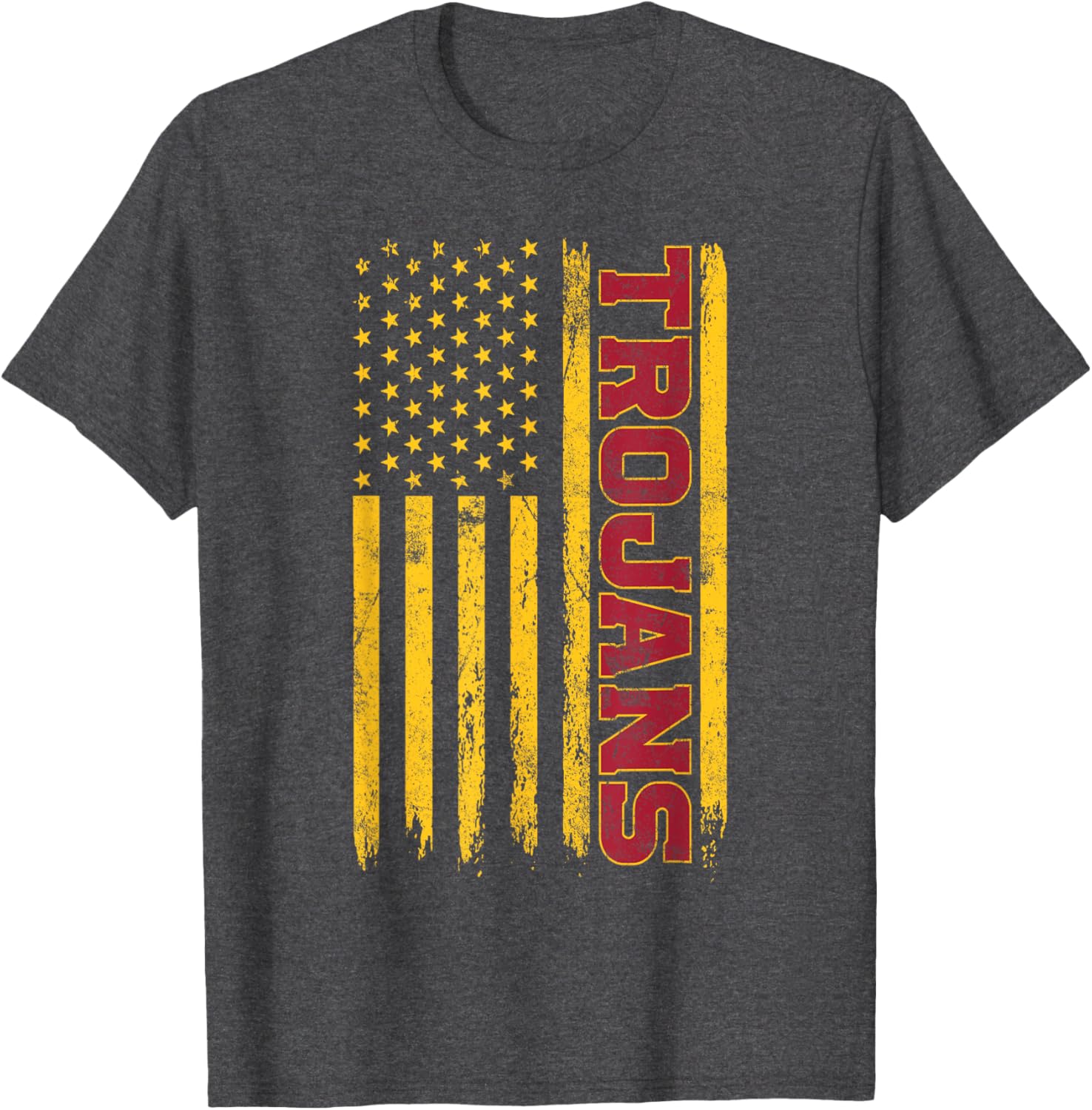USC Trojans American Flag T-Shirt for Sports Fans and Outdoors Fun - 4