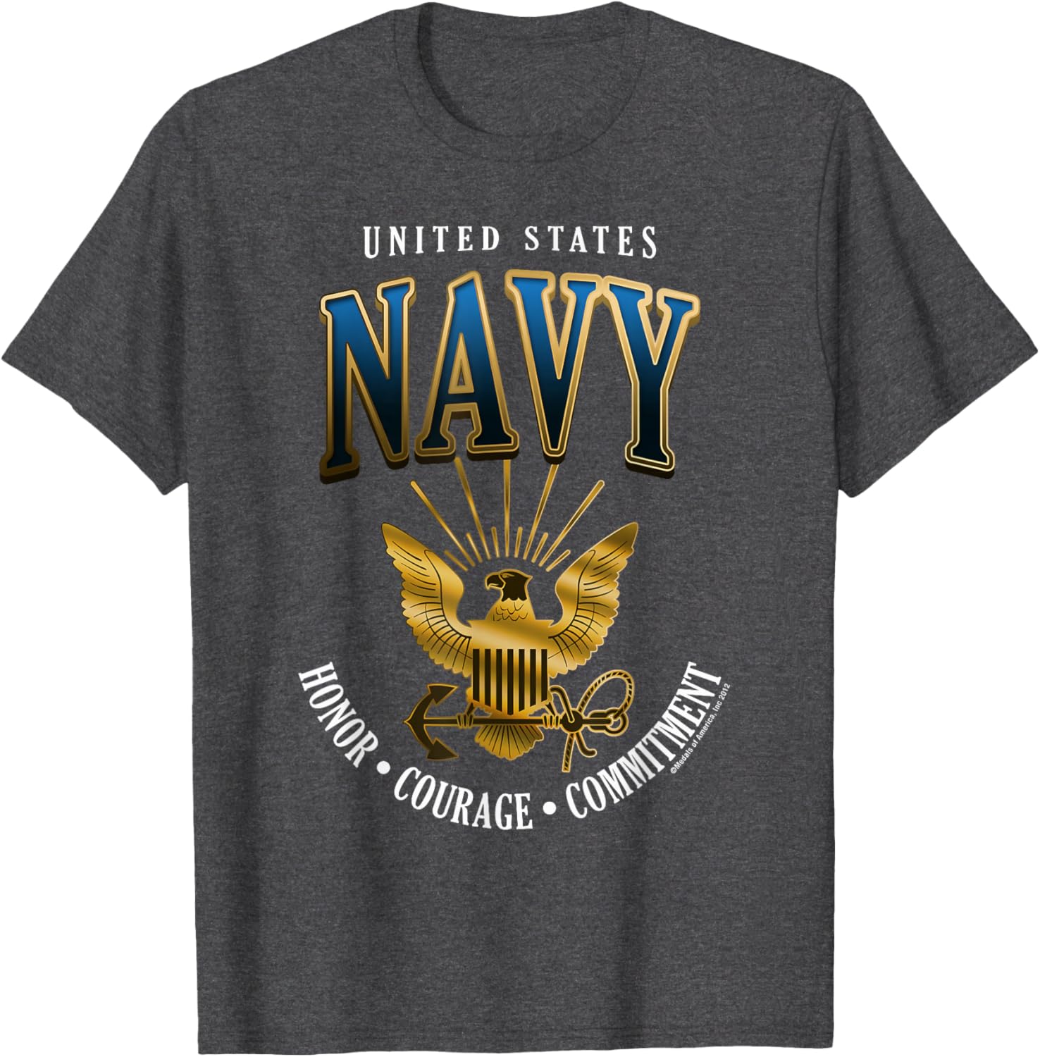 United States Navy Honor Courage Commitment T-Shirt for Proud Fans - 13