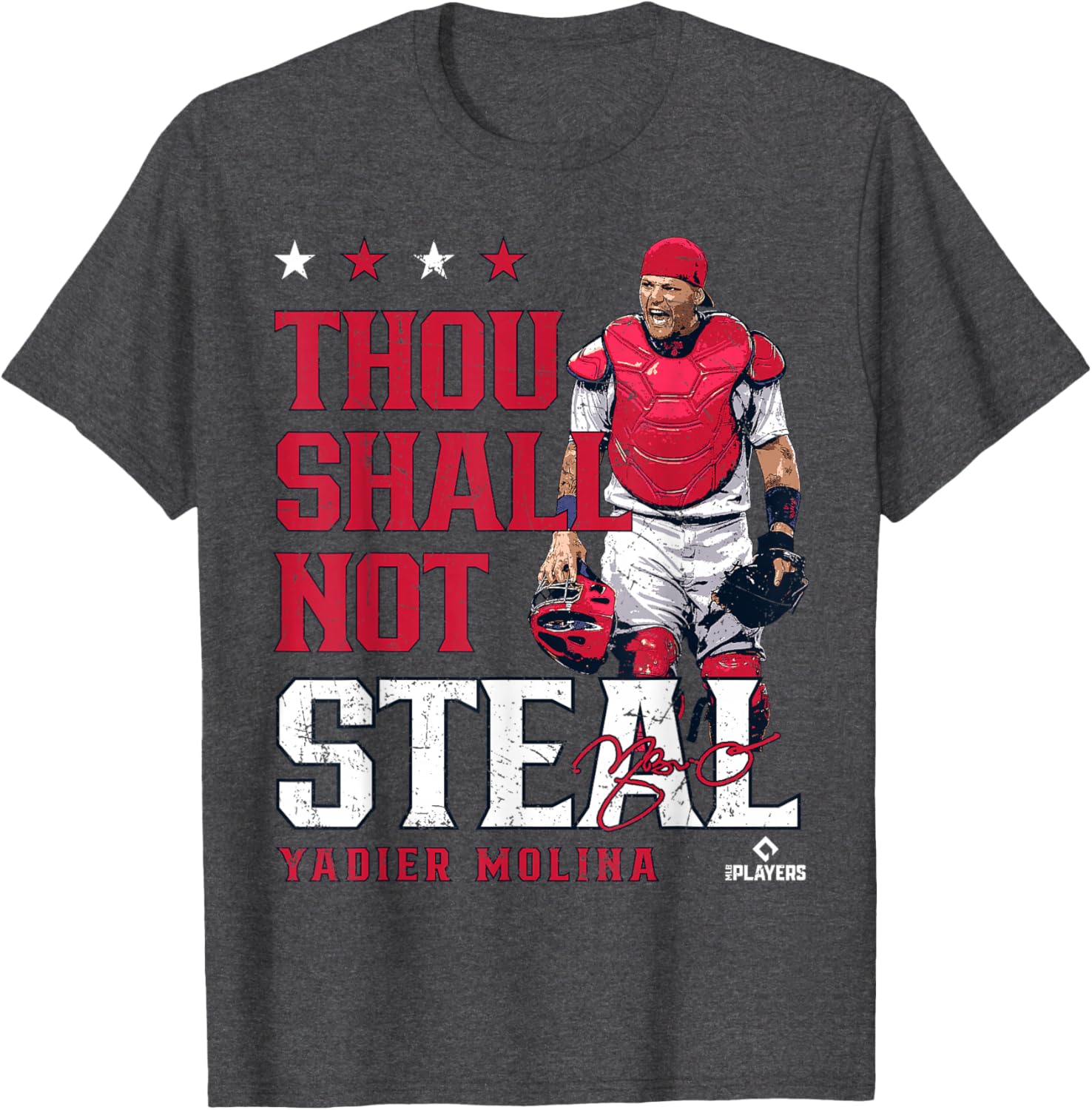 Yadier Molina St Louis MLBPA T-Shirt for Fans of Baseball and Style - 3