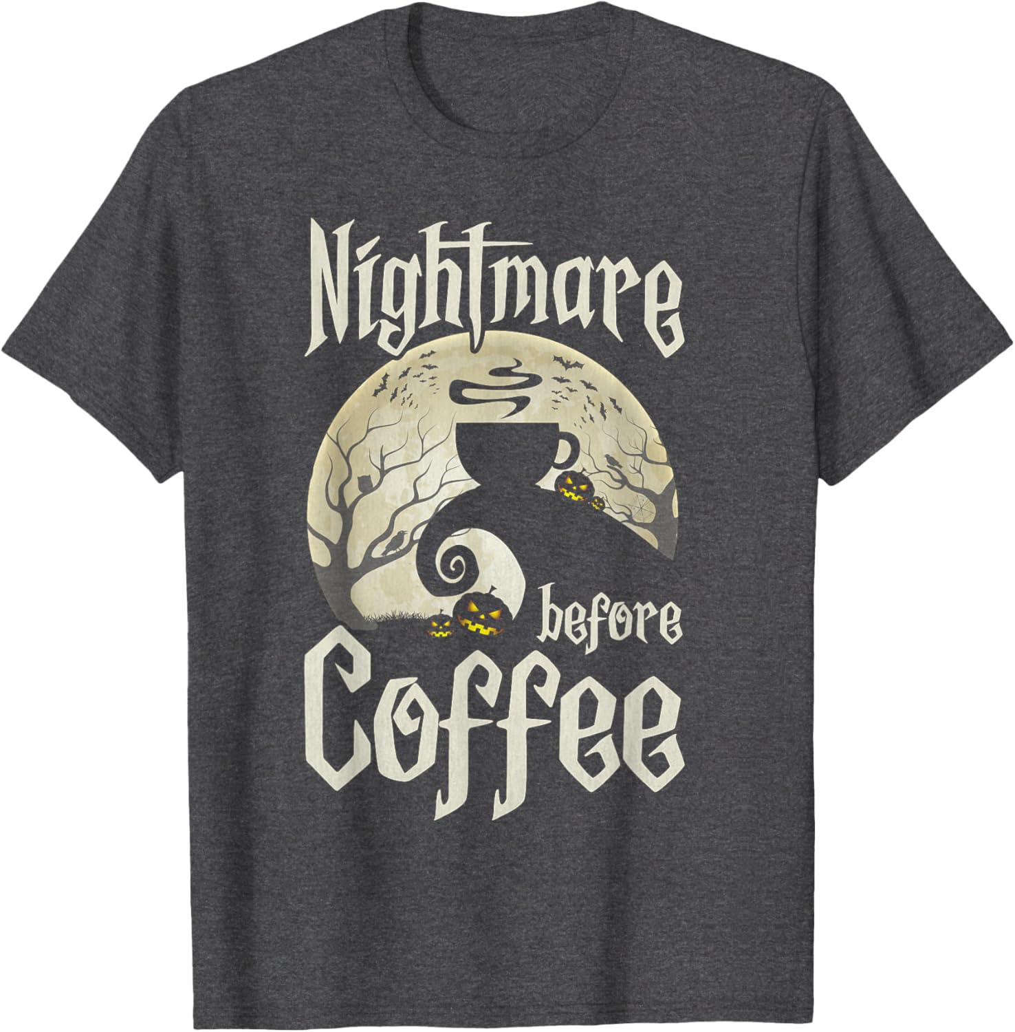 Cute Nightmare Before Coffee Halloween Shirt Funny Gift for Her - 17