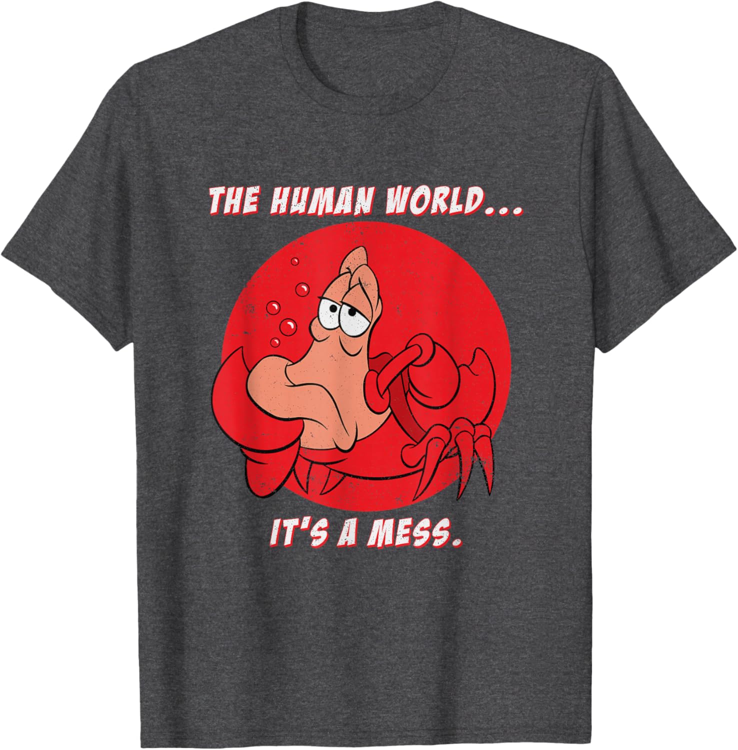 Disney The Little Mermaid Sebastian Human World T-Shirt for Fans - 4