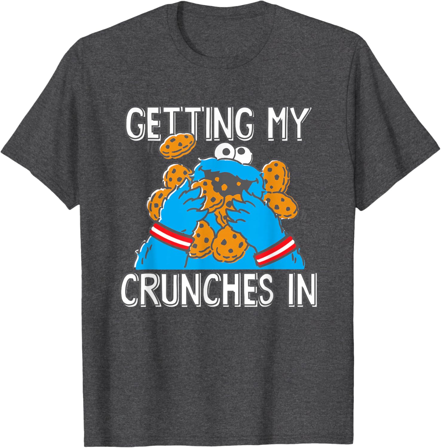 Cookie Monster My Crunches T-Shirt for Kids and Adults Fun Apparel - 3