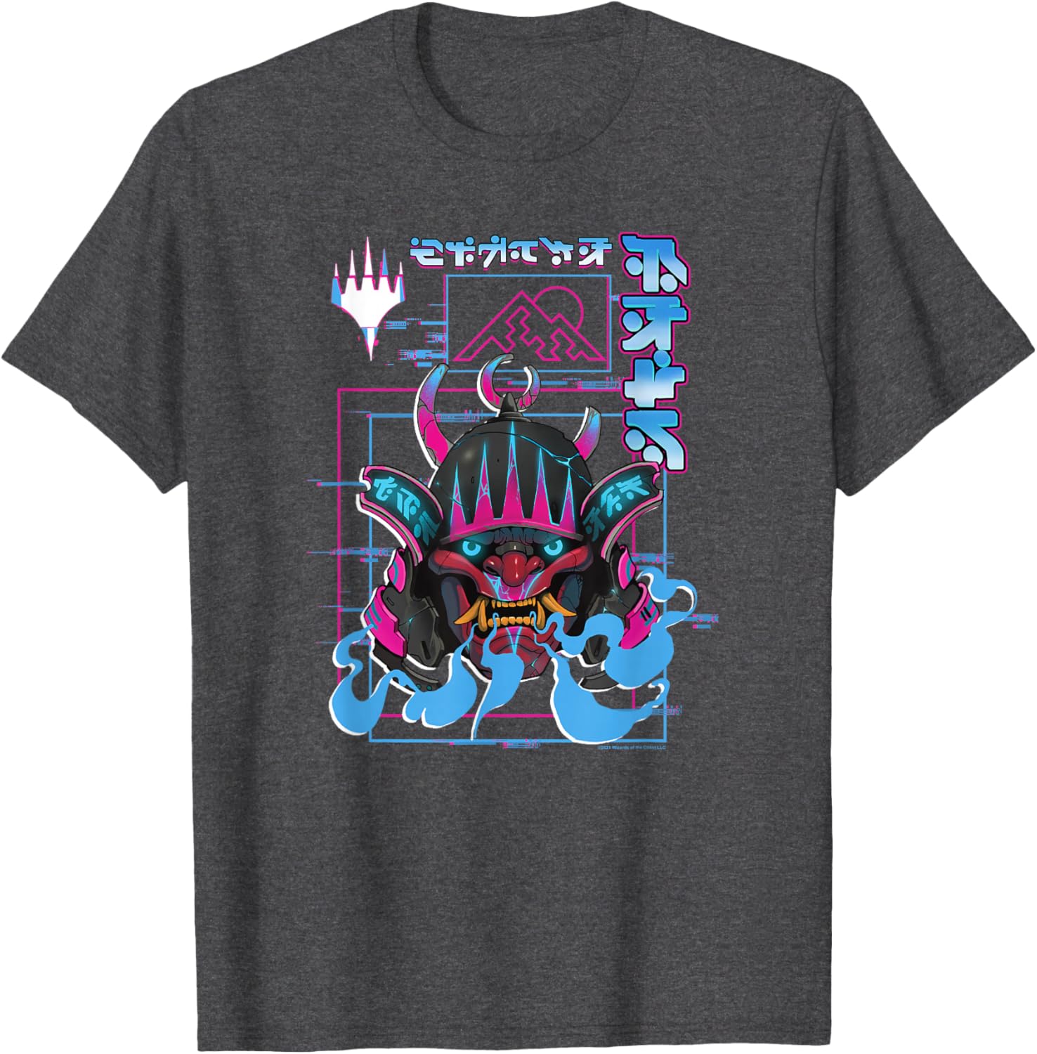 Magic The Gathering Kamigawa Neon Samurai Poster T-Shirt for Fans - 4