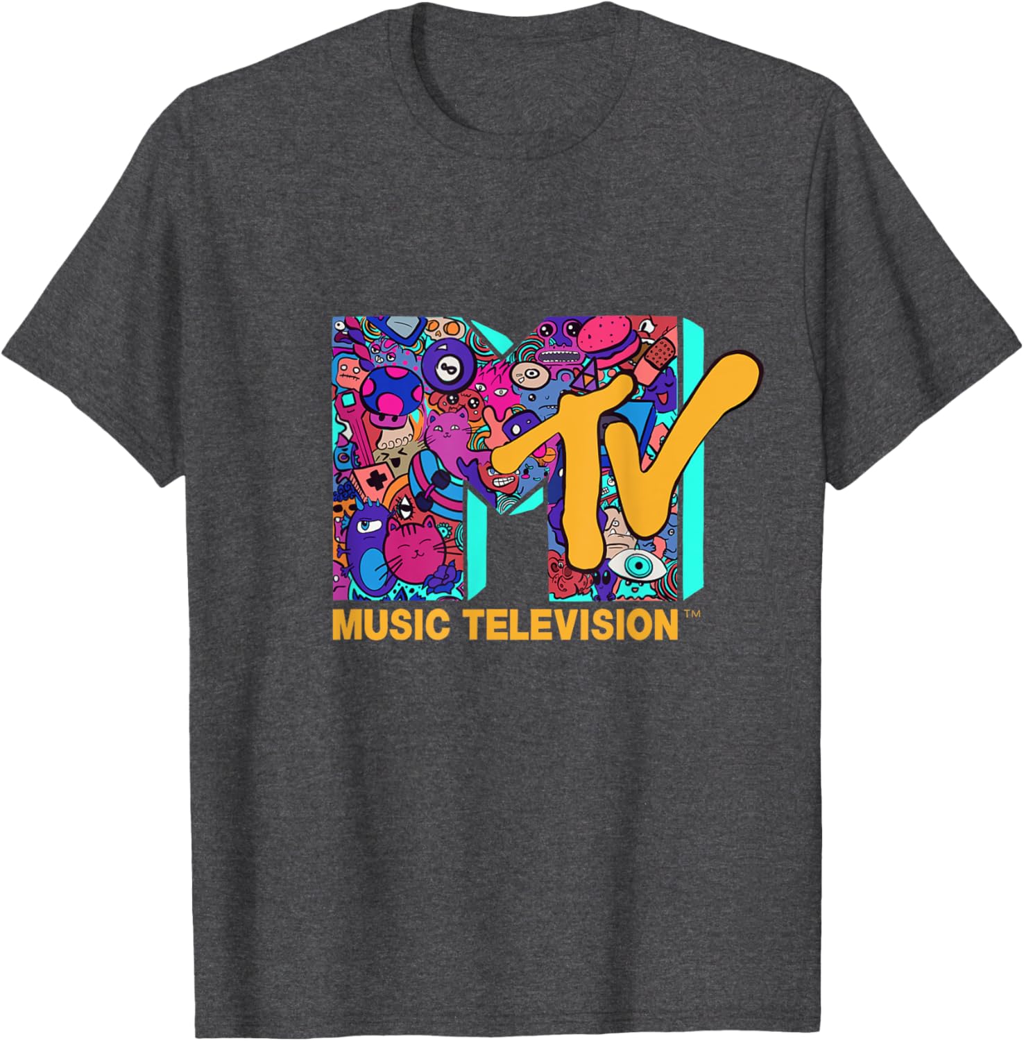 Mademark x MTV Official Logo T-Shirt in Modern Comic Style Design - 1