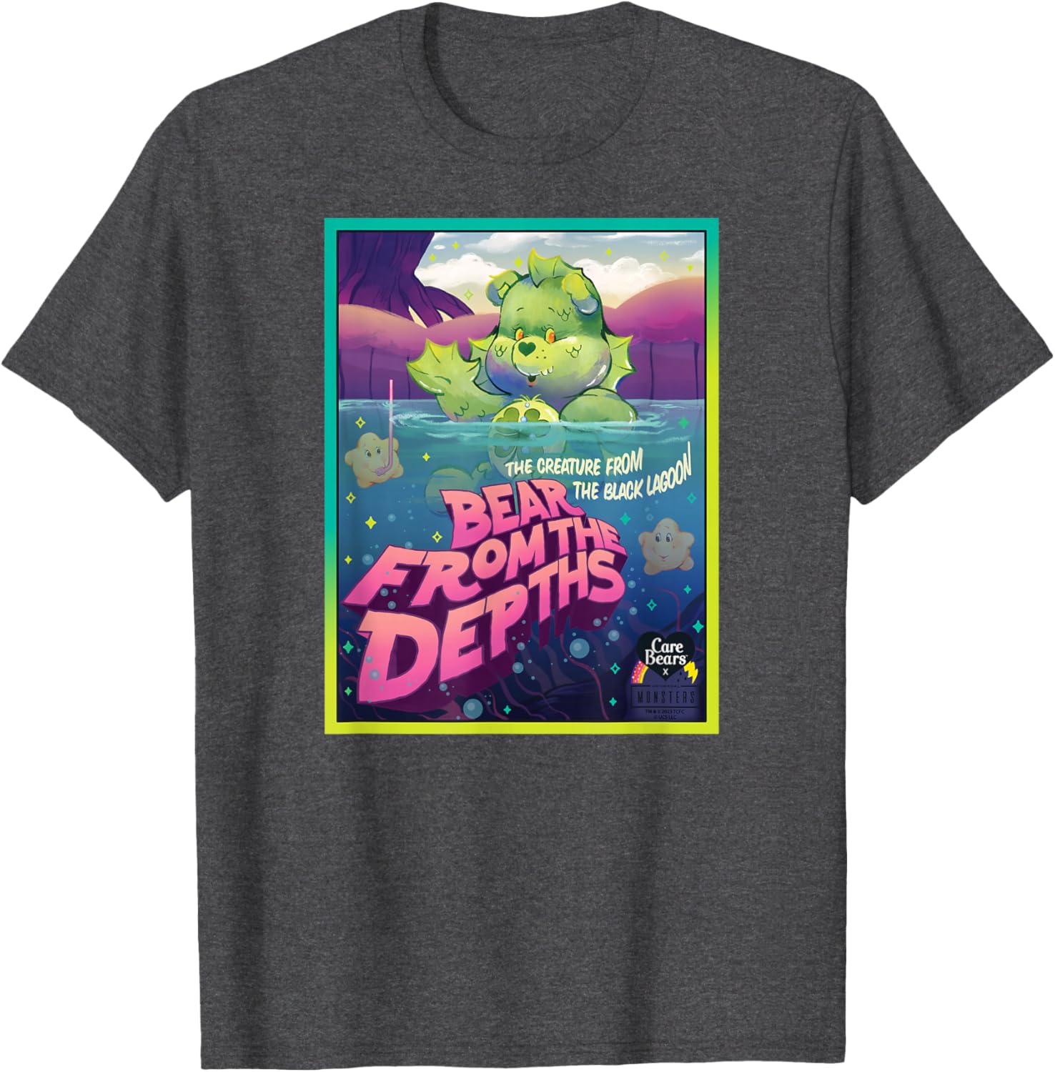 Care Bears Universal Monsters Good Luck Bear Creature T-Shirt for Fans - 2