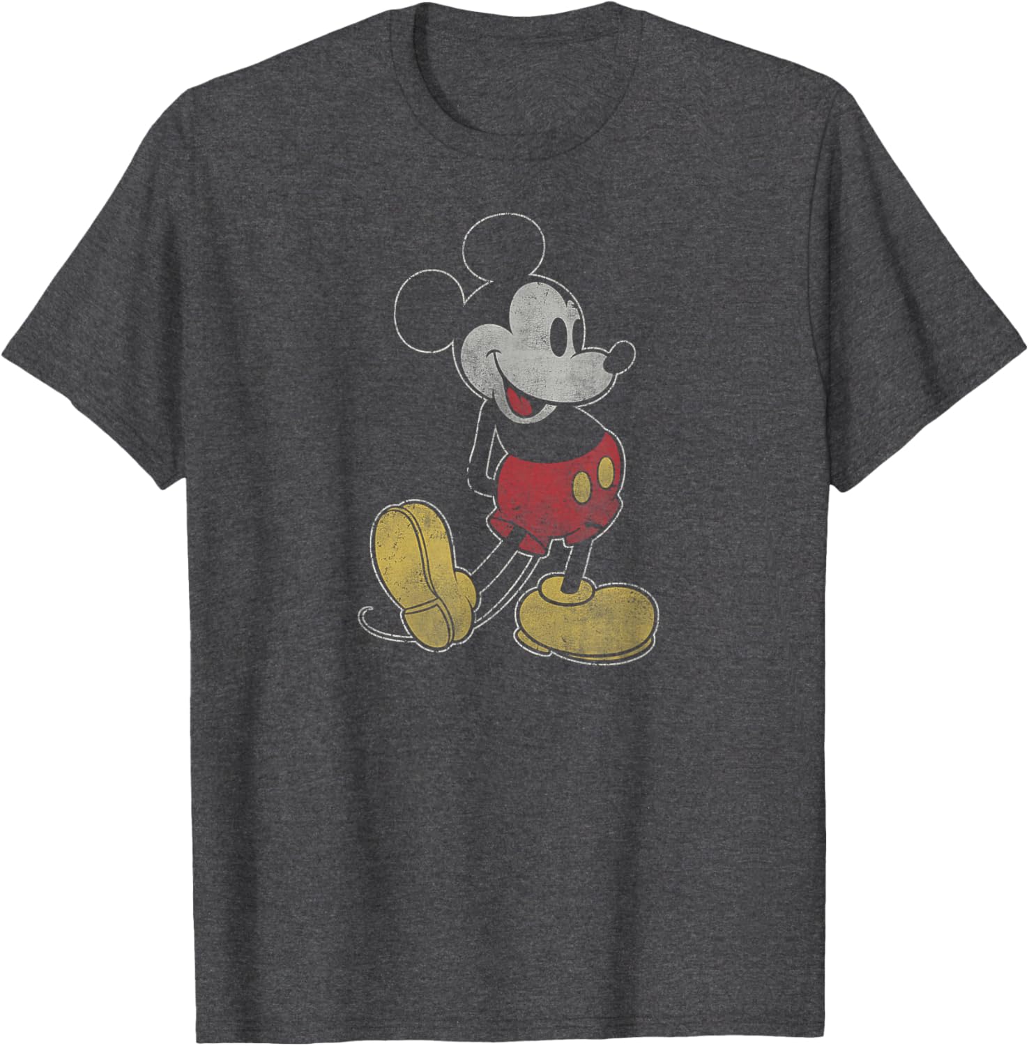 Classic Mickey Mouse Fade Pose T-Shirt for Disney Fans - Fun Apparel - 2