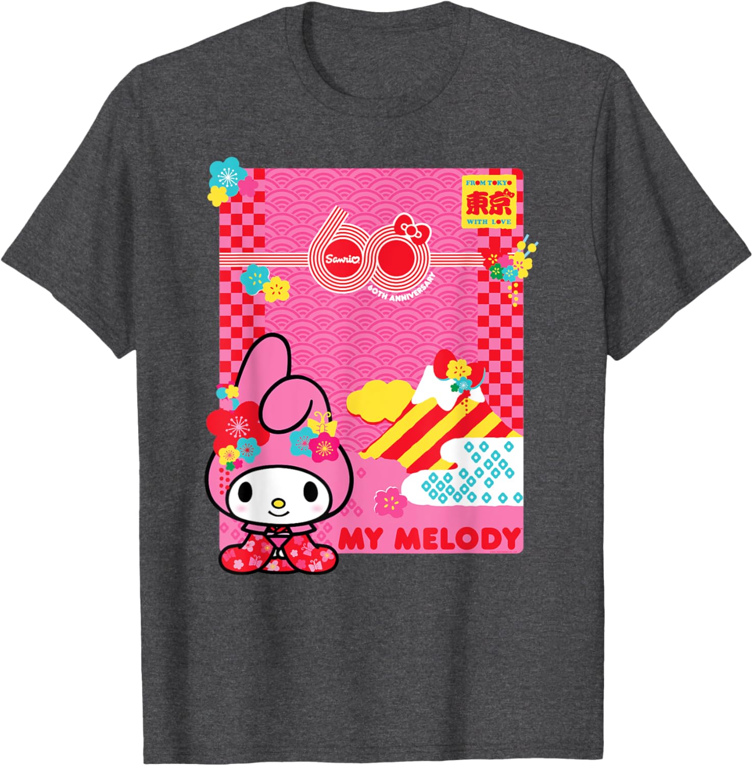 My Melody Sanrio 60th Anniversary T-Shirt for Fans and Collectors - 11